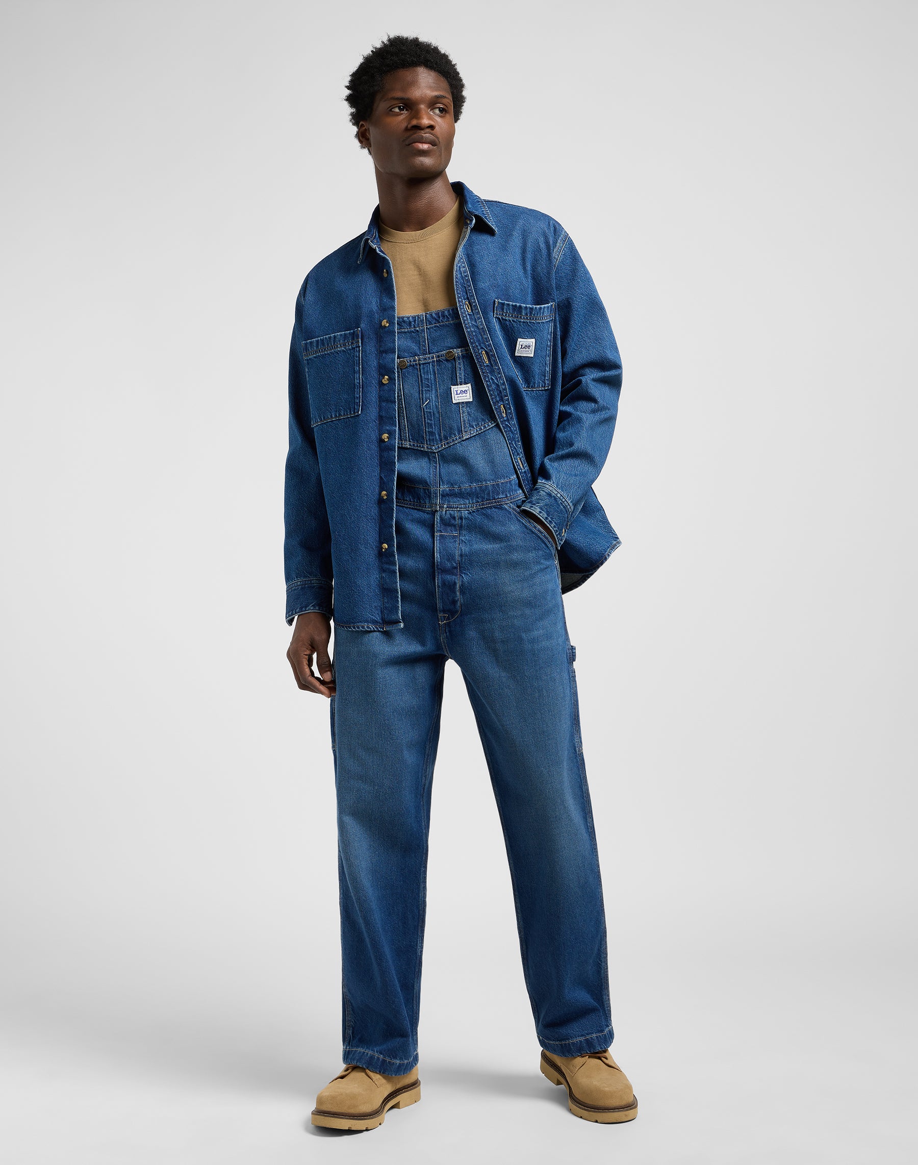 Lee Bib in Bash Indigo Overall Lee