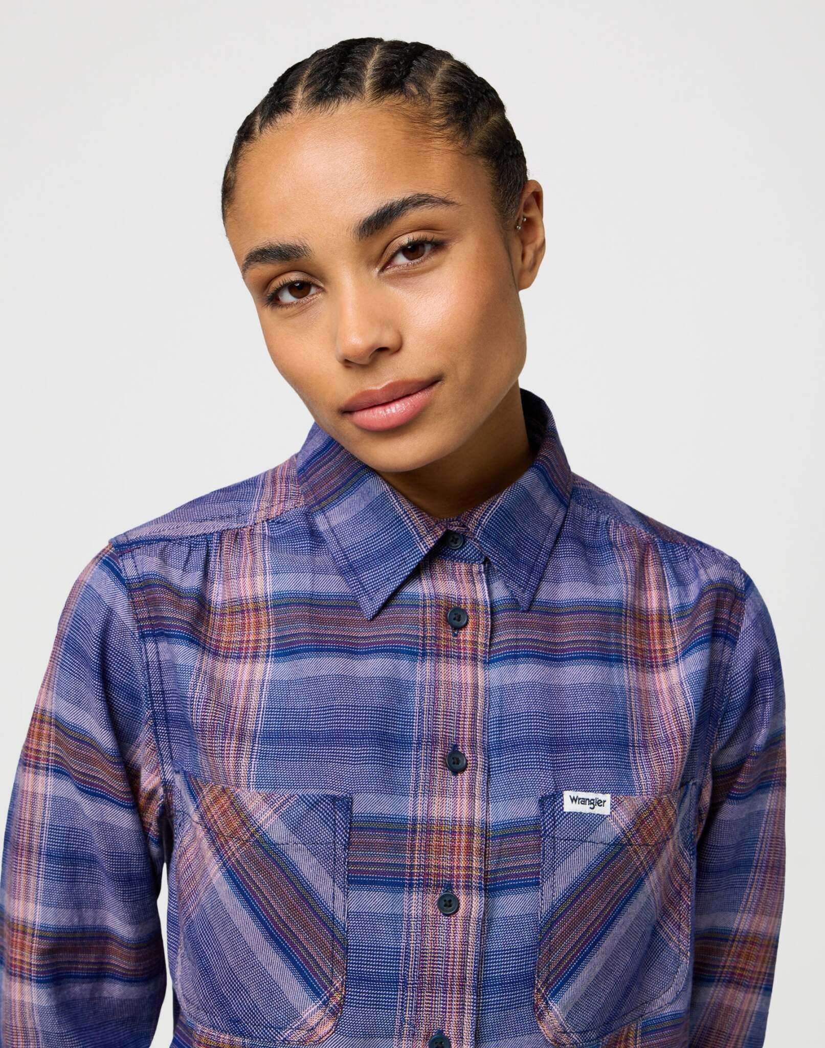 Femme Western Shirt in Earth Red Shirts Wrangler