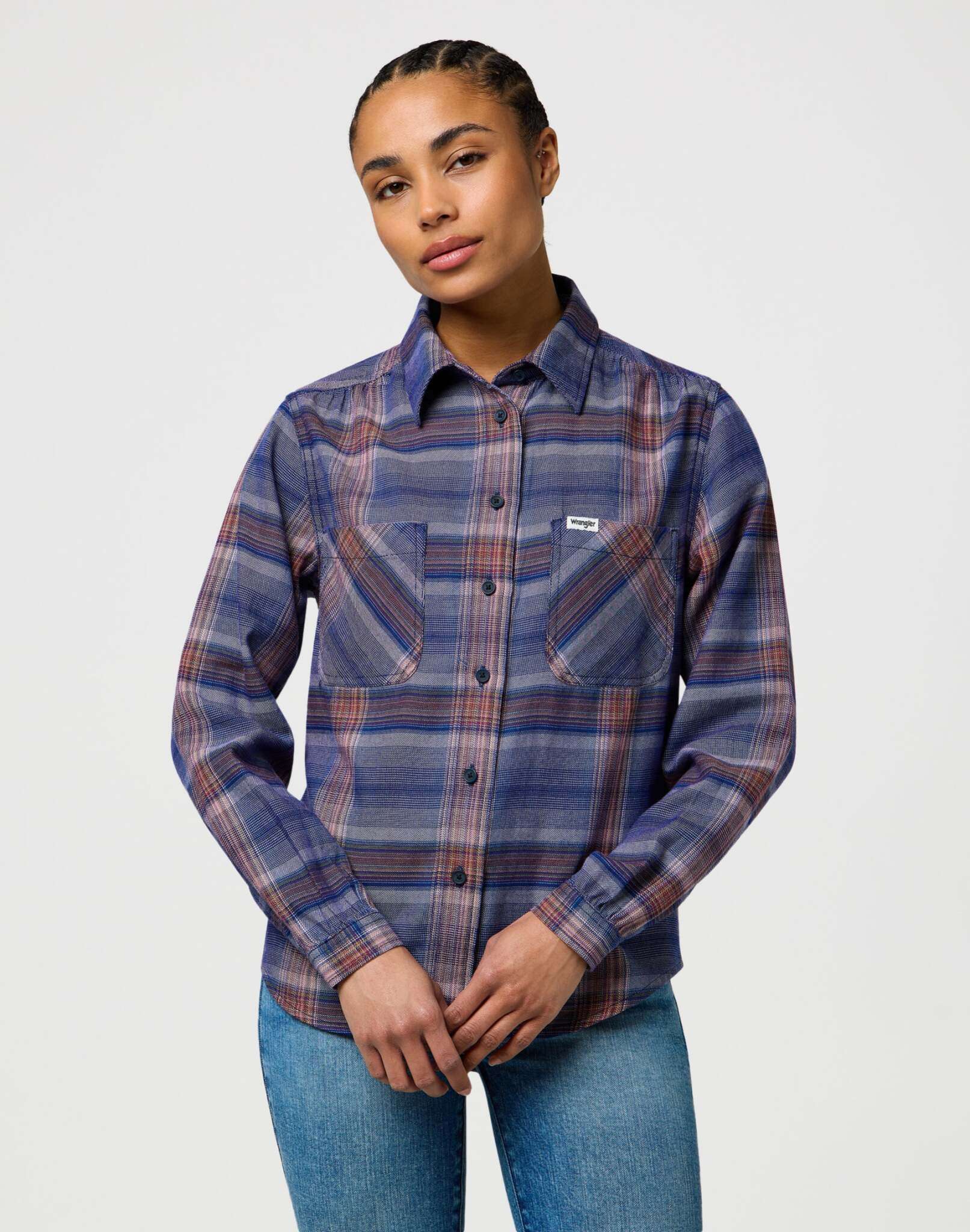 Femme Western Shirt in Earth Red Shirts Wrangler