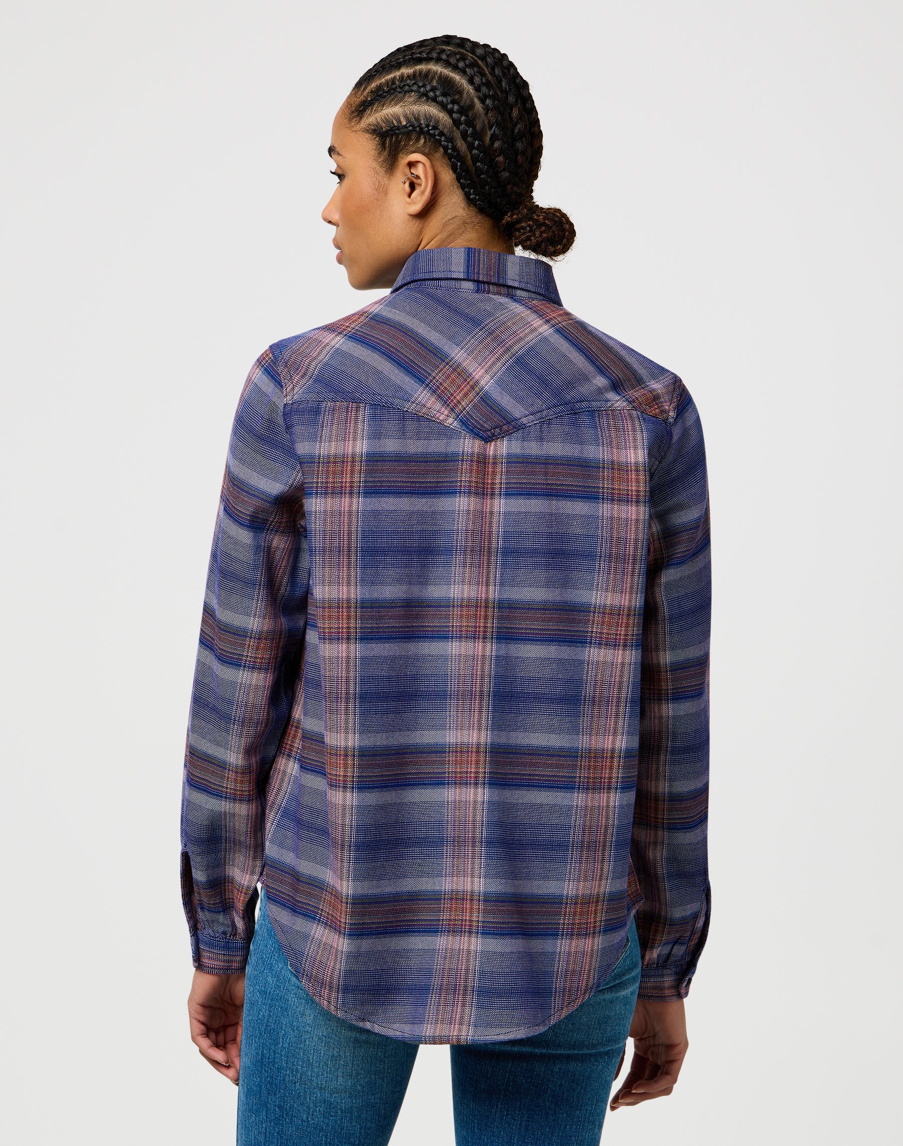 Femme Western Shirt in Earth Red Shirts Wrangler