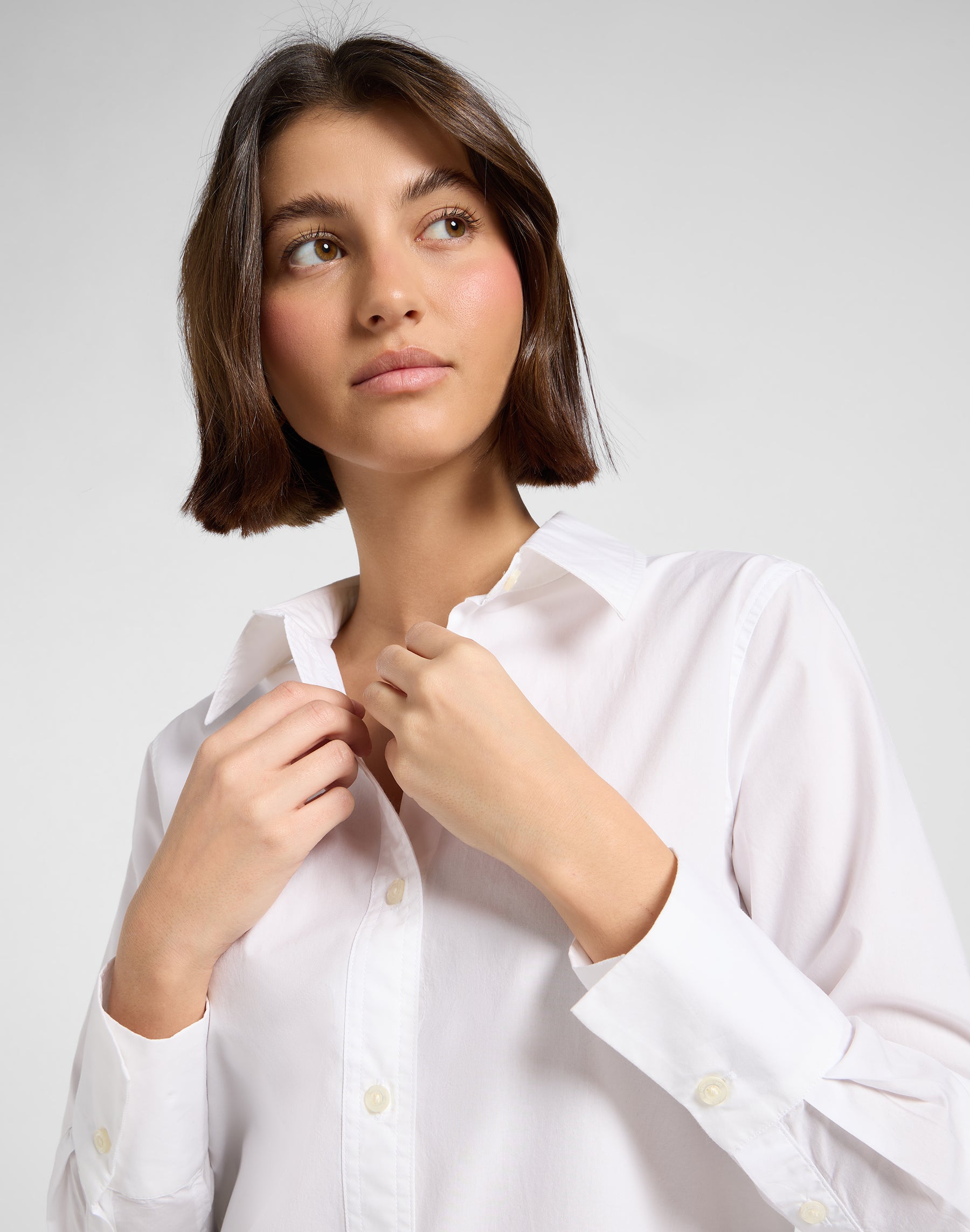 Classic Shirt in Bright White Shirts Lee