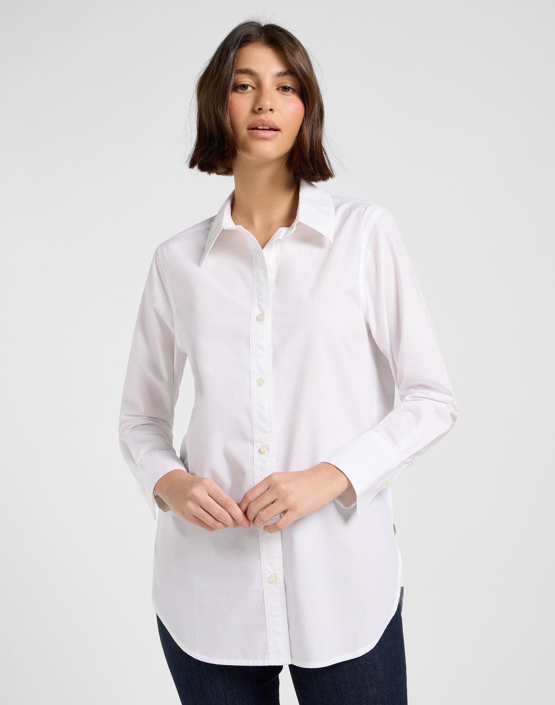 Classic Shirt in Bright White Shirts Lee
