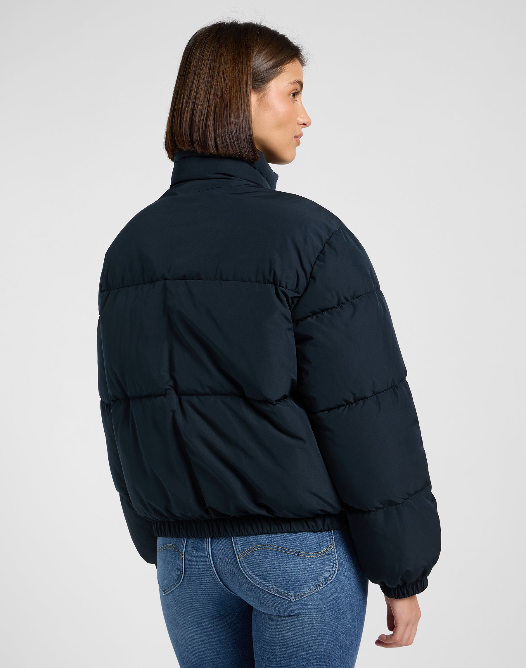 Rider Puffer Jacket in Black Jackets Lee