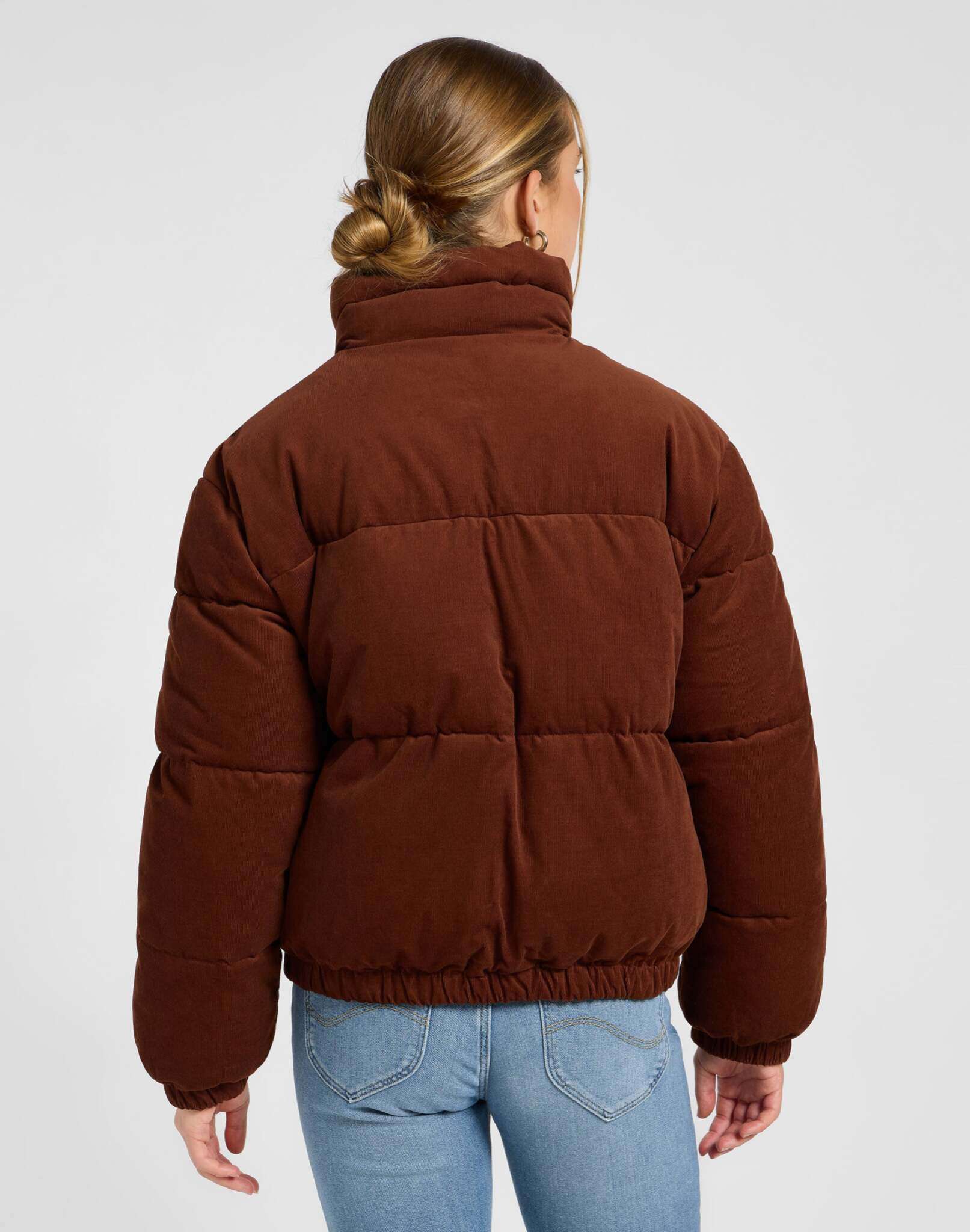 Rider Puffer Jacket in Luxe Brown Jackets Lee