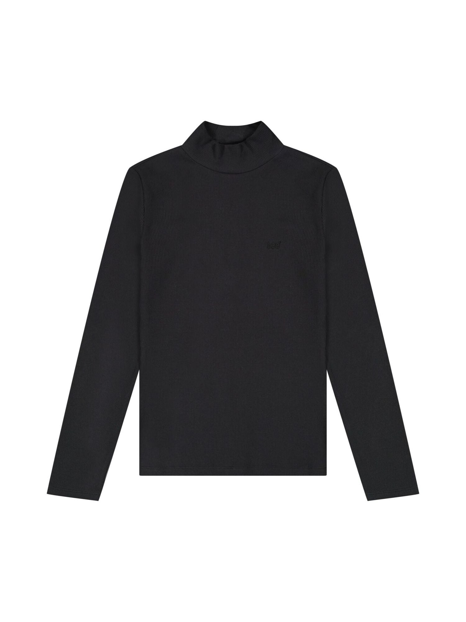 Mock neck in black