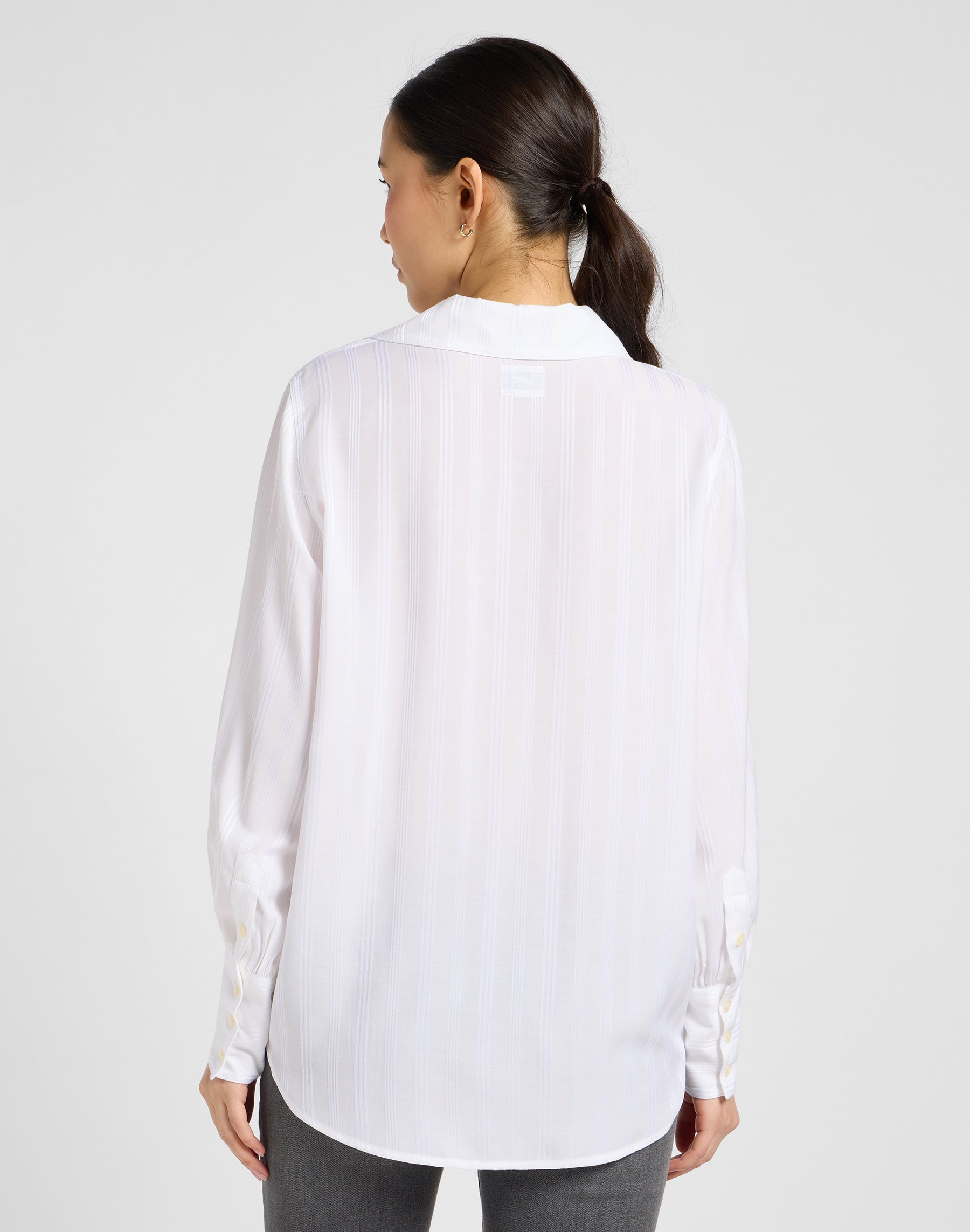 Balloon Sleeve Shirt in Bright White Shirts Lee