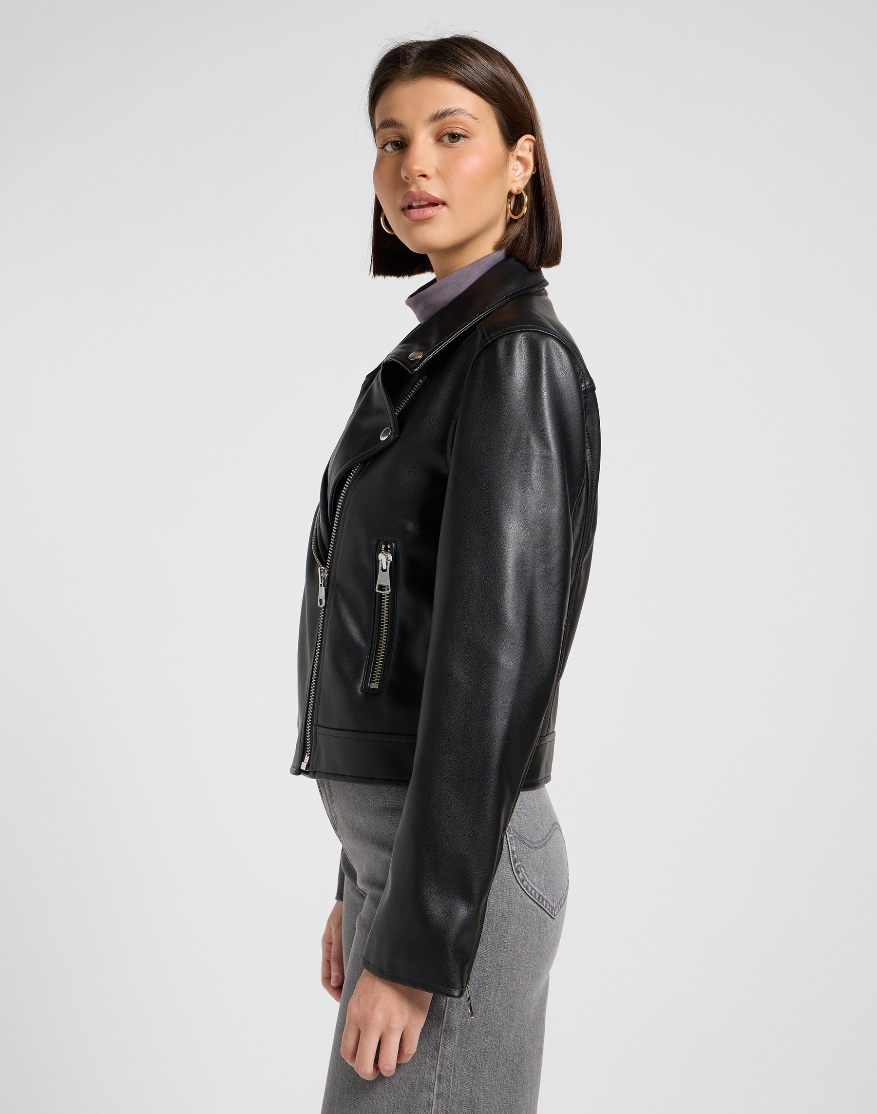 Moto Jacket in Black Jackets Lee