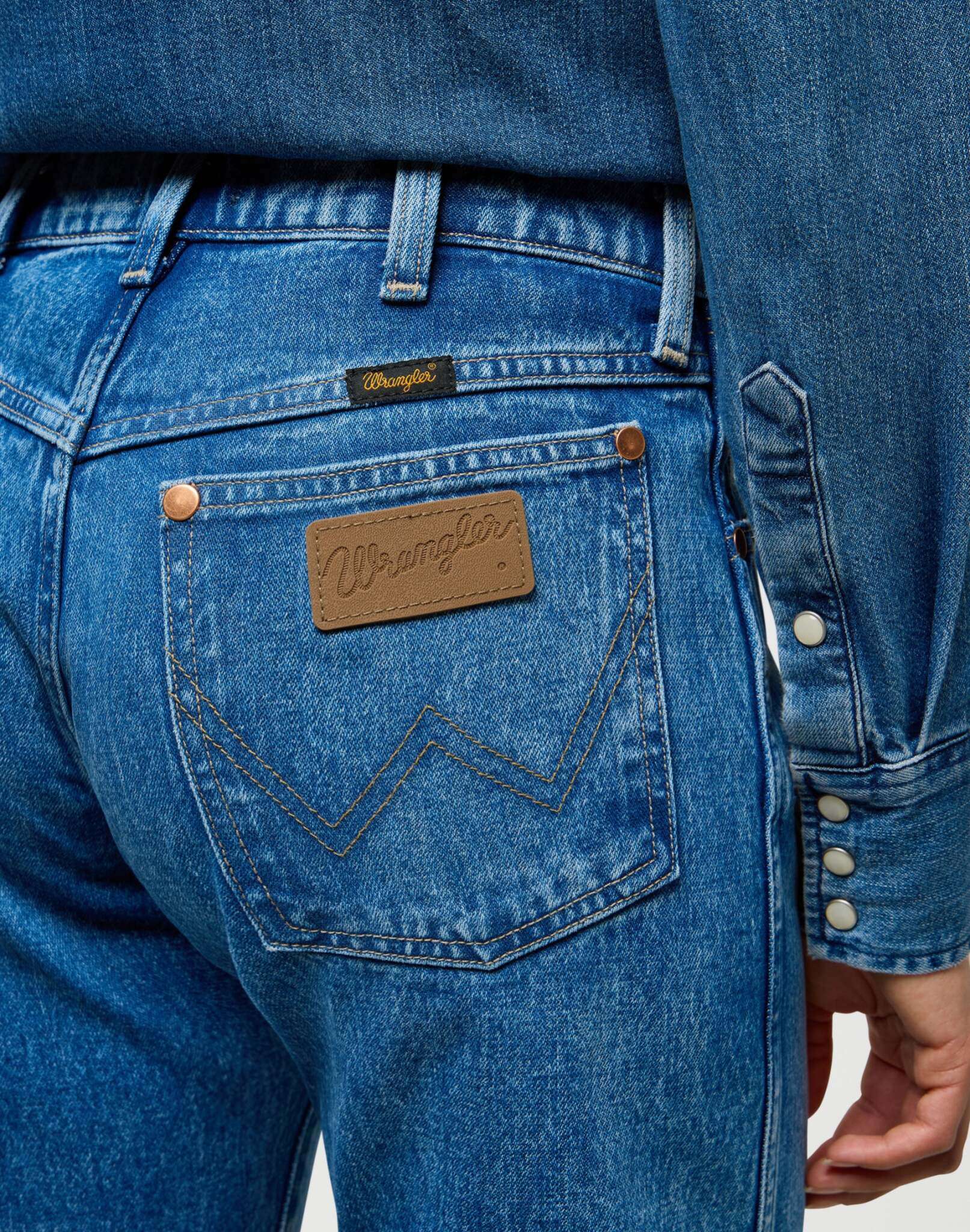 Low Rise Cowboy Jean in Lasso Lagoon Jeans Wrangler