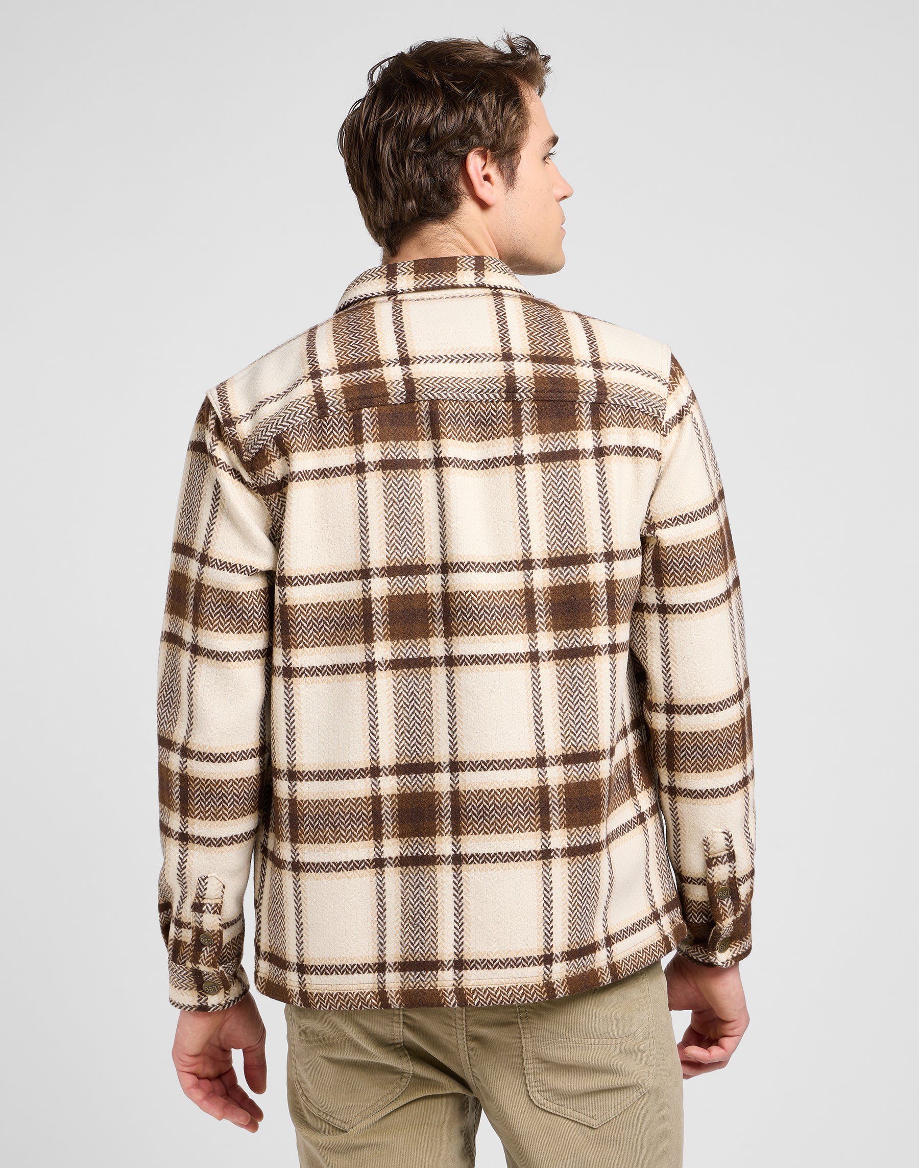 Relaxed Overshirt in Arabica Plaid Shirts Lee