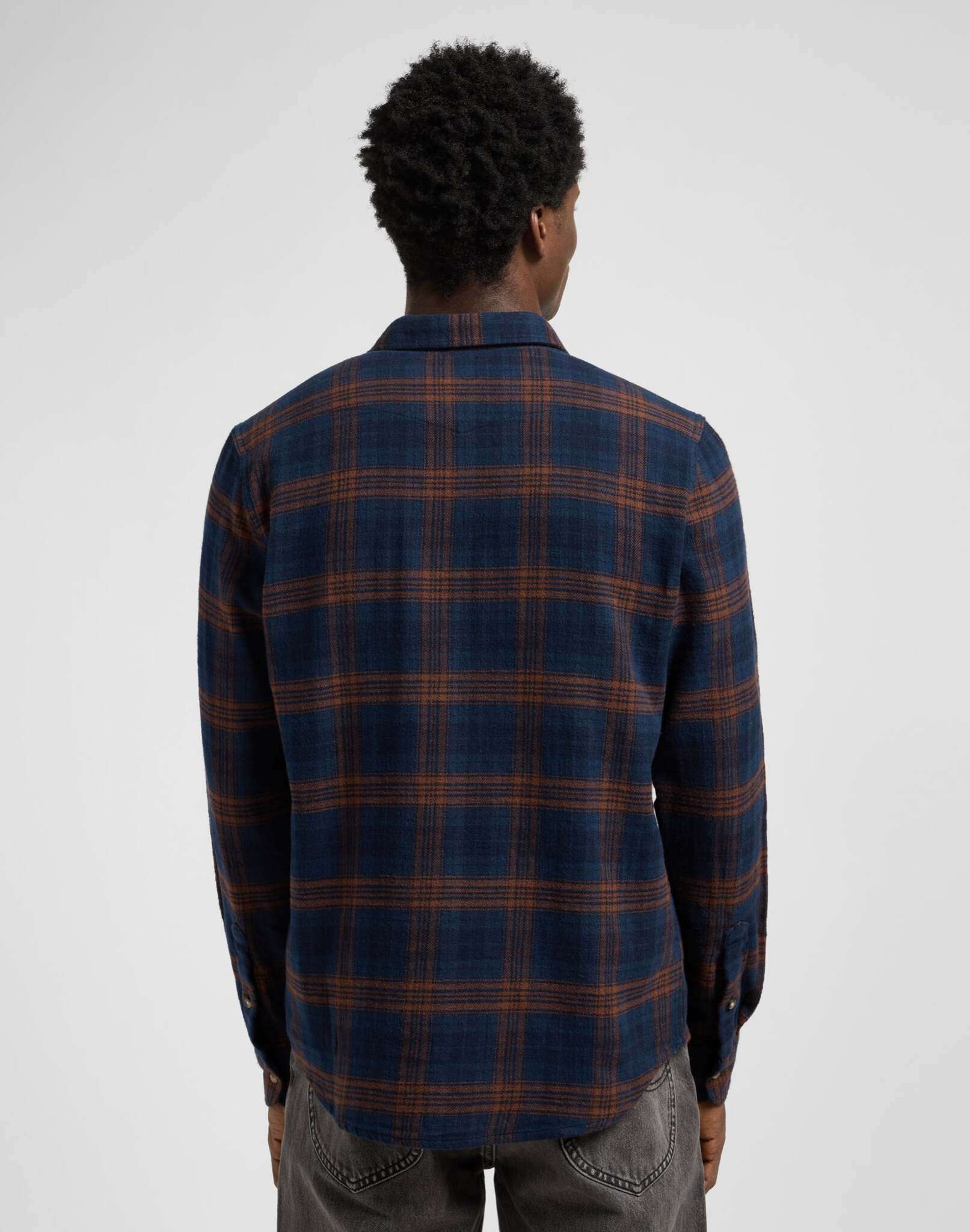 Clean Western Shirt in Luxe Rivet Navy Shirts Lee