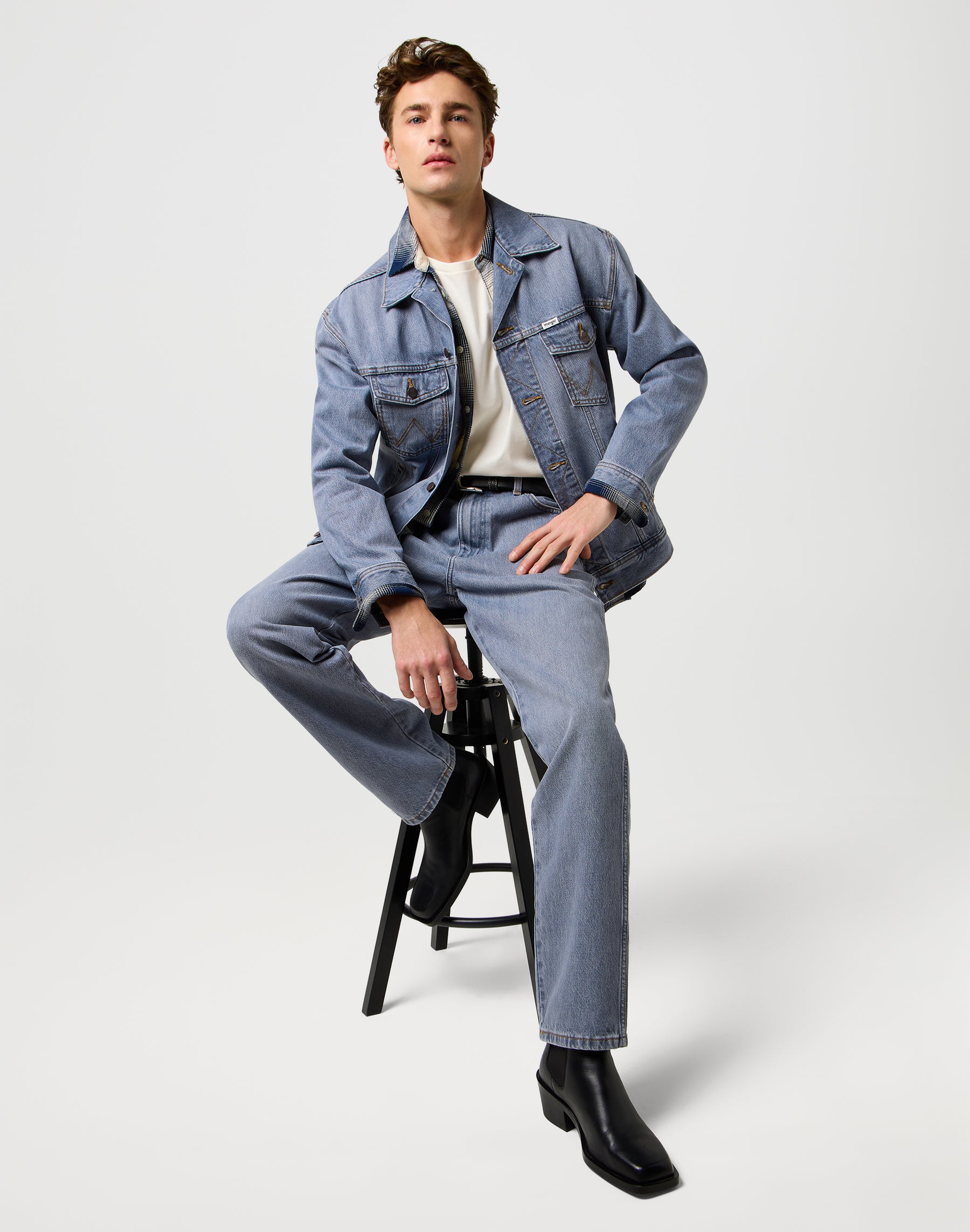 Anti Fit Jacket in Light Ice Jackets Wrangler