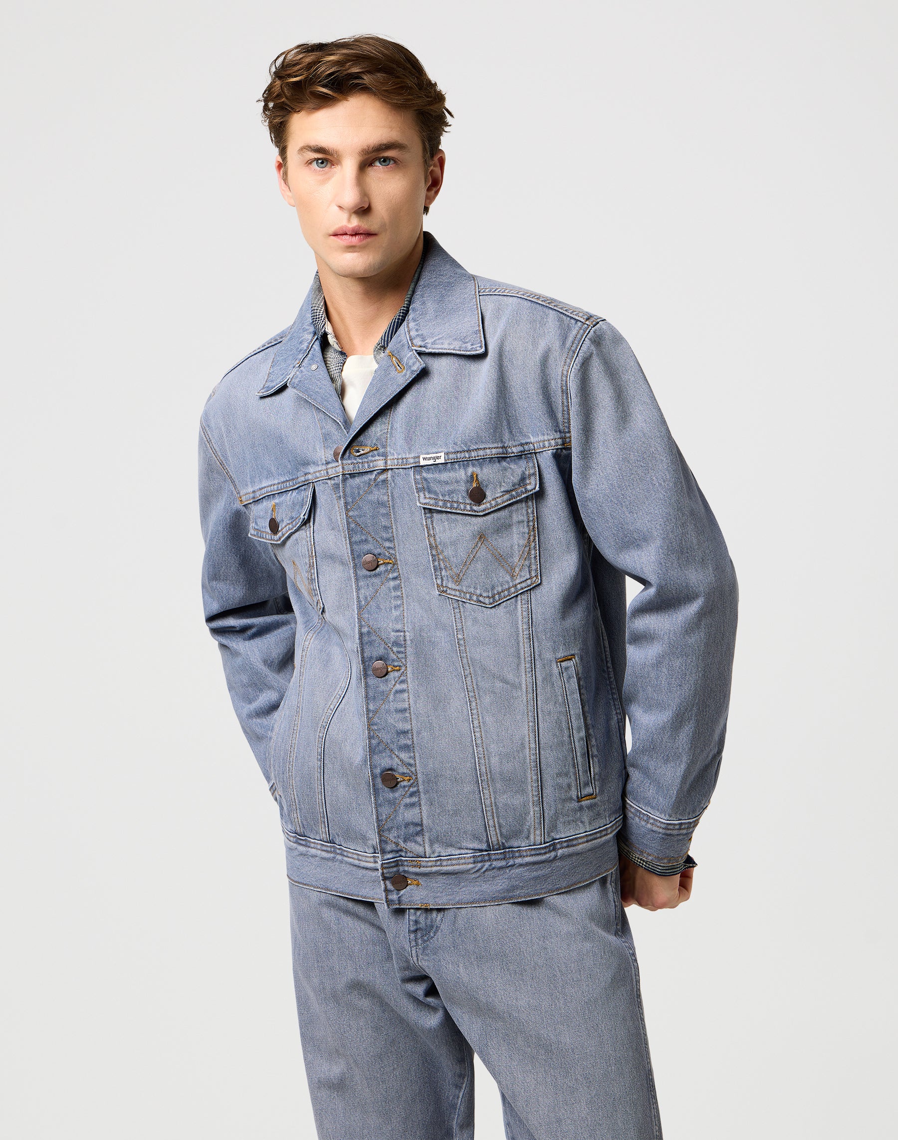 Anti Fit Jacket in Light Ice Jackets Wrangler