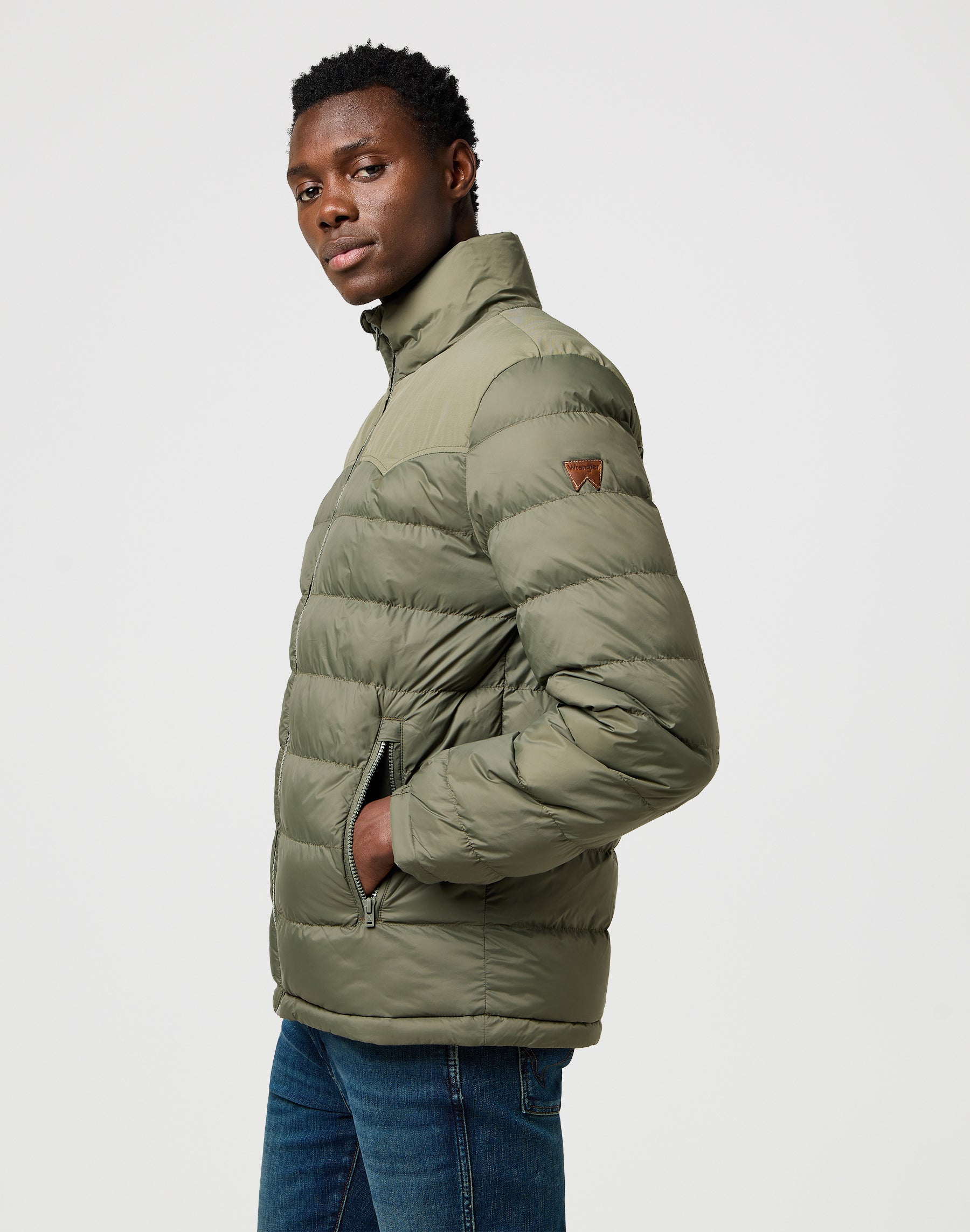 Packable Puffer in Dusty Olive Jackets Wrangler