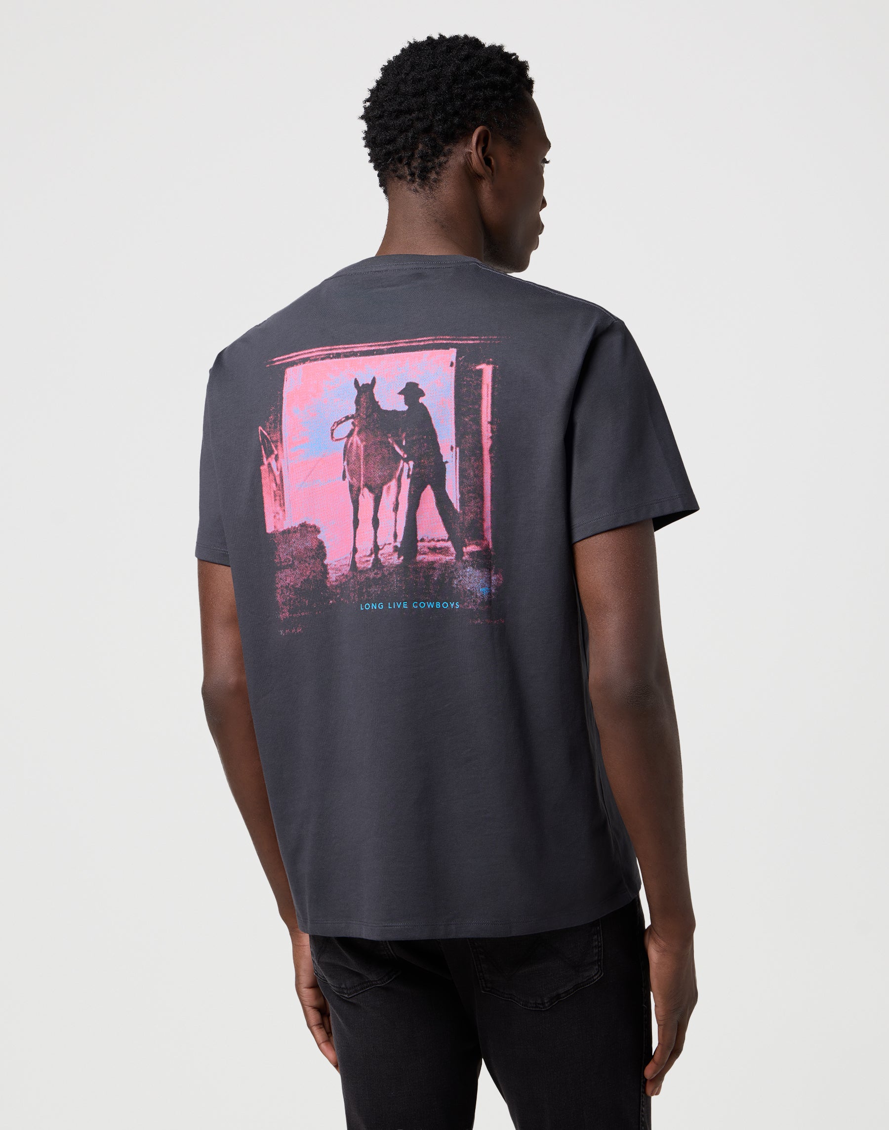 Vintage Tee in Faded Black T-Shirts Wrangler