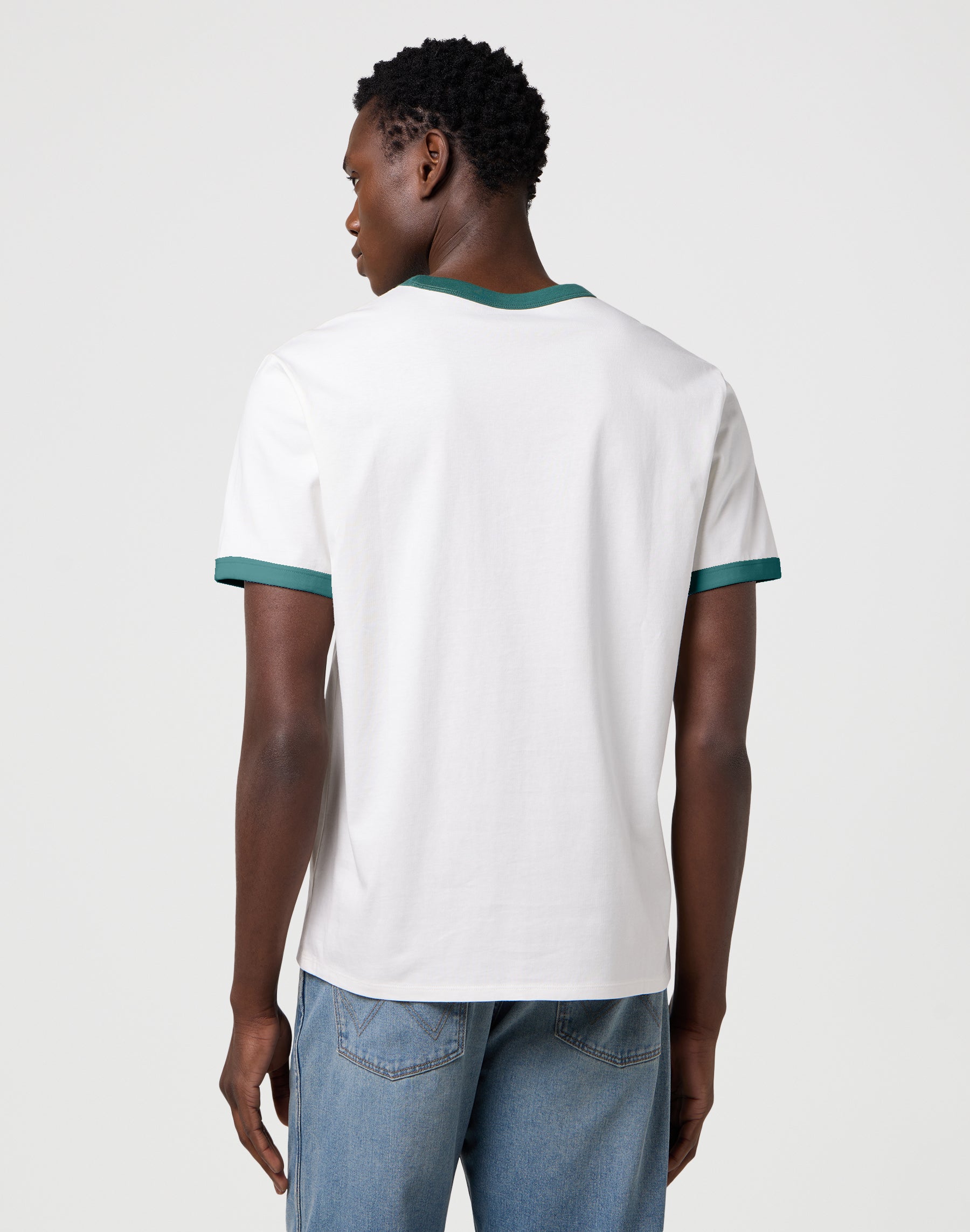Ringer Tee in Worn White T-Shirts Wrangler
