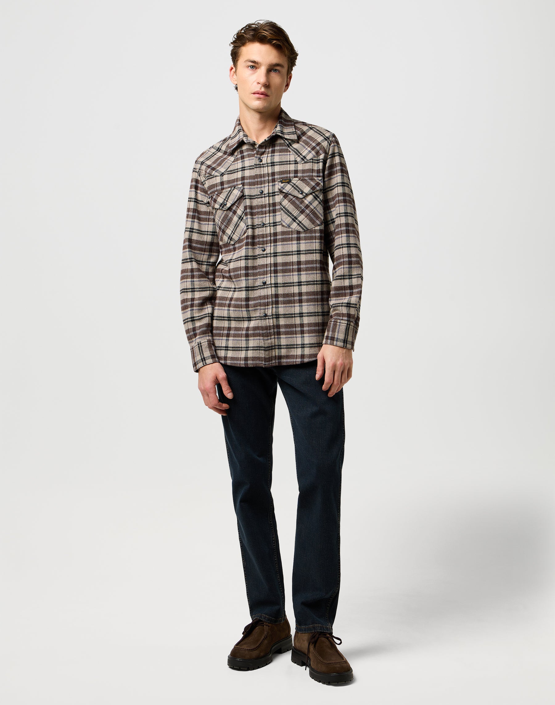 Western Shirt in Rich Black Shirts Wrangler