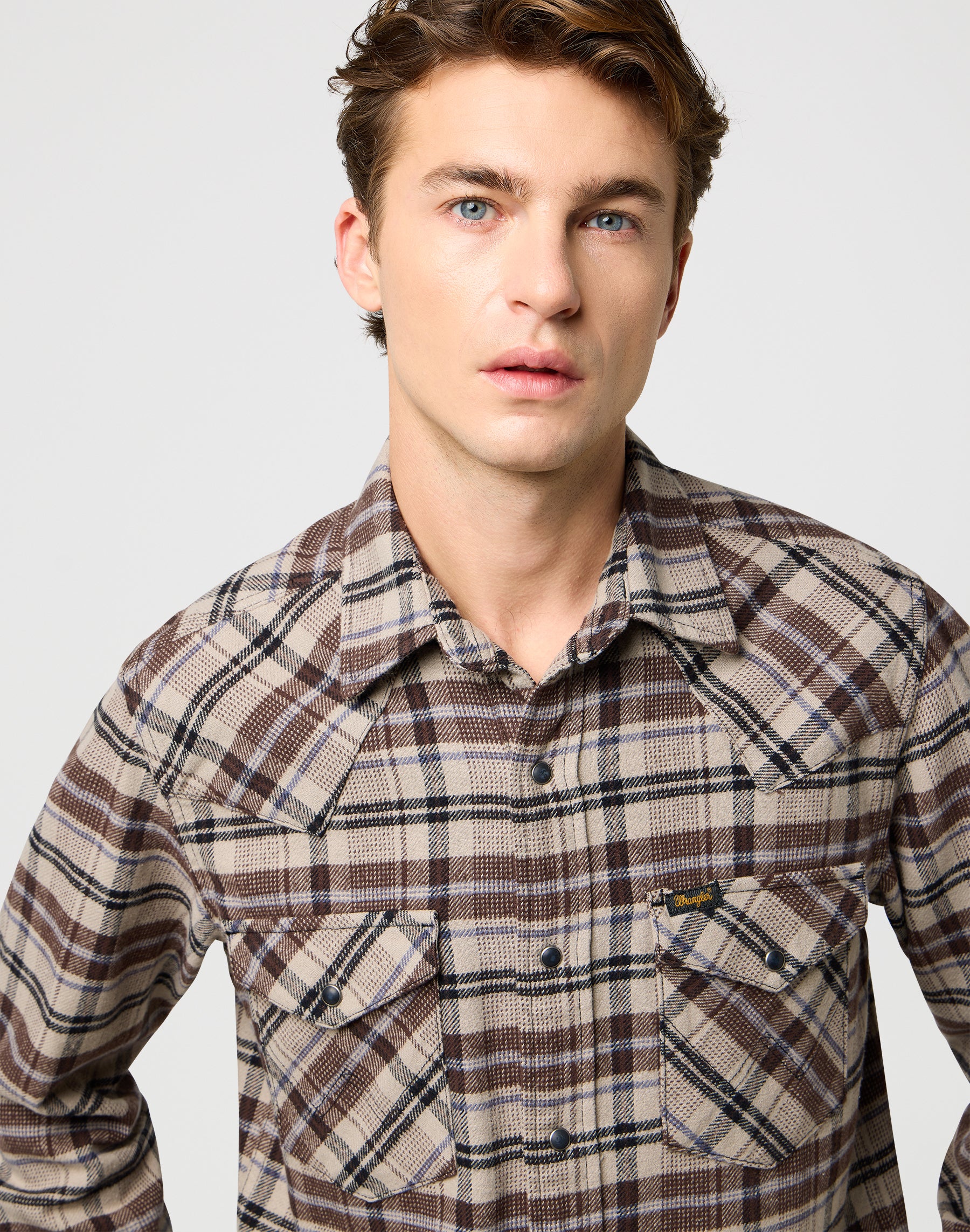 Western Shirt in Rich Black Shirts Wrangler