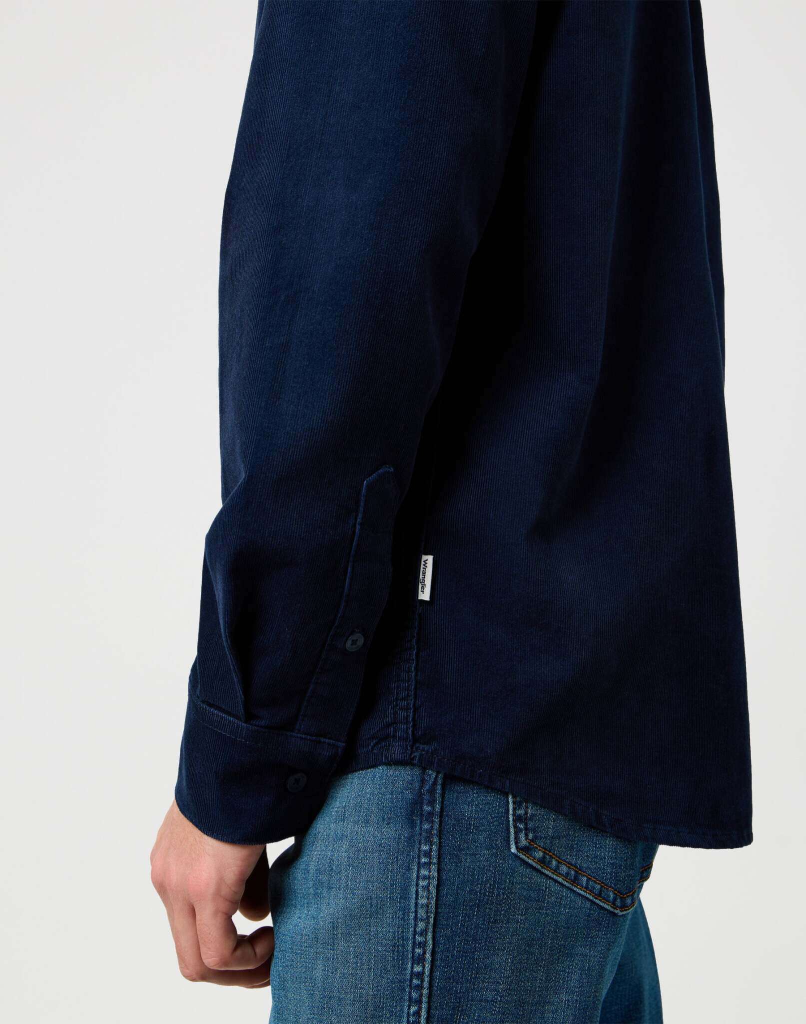 1 Pkt Corduroy Shirt in Navy Shirts Wrangler