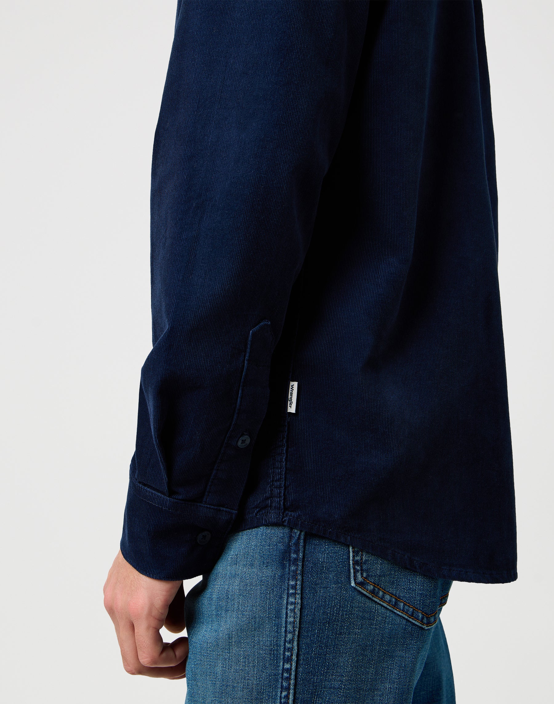 1 Pkt Corduroy Shirt in Navy Shirts Wrangler