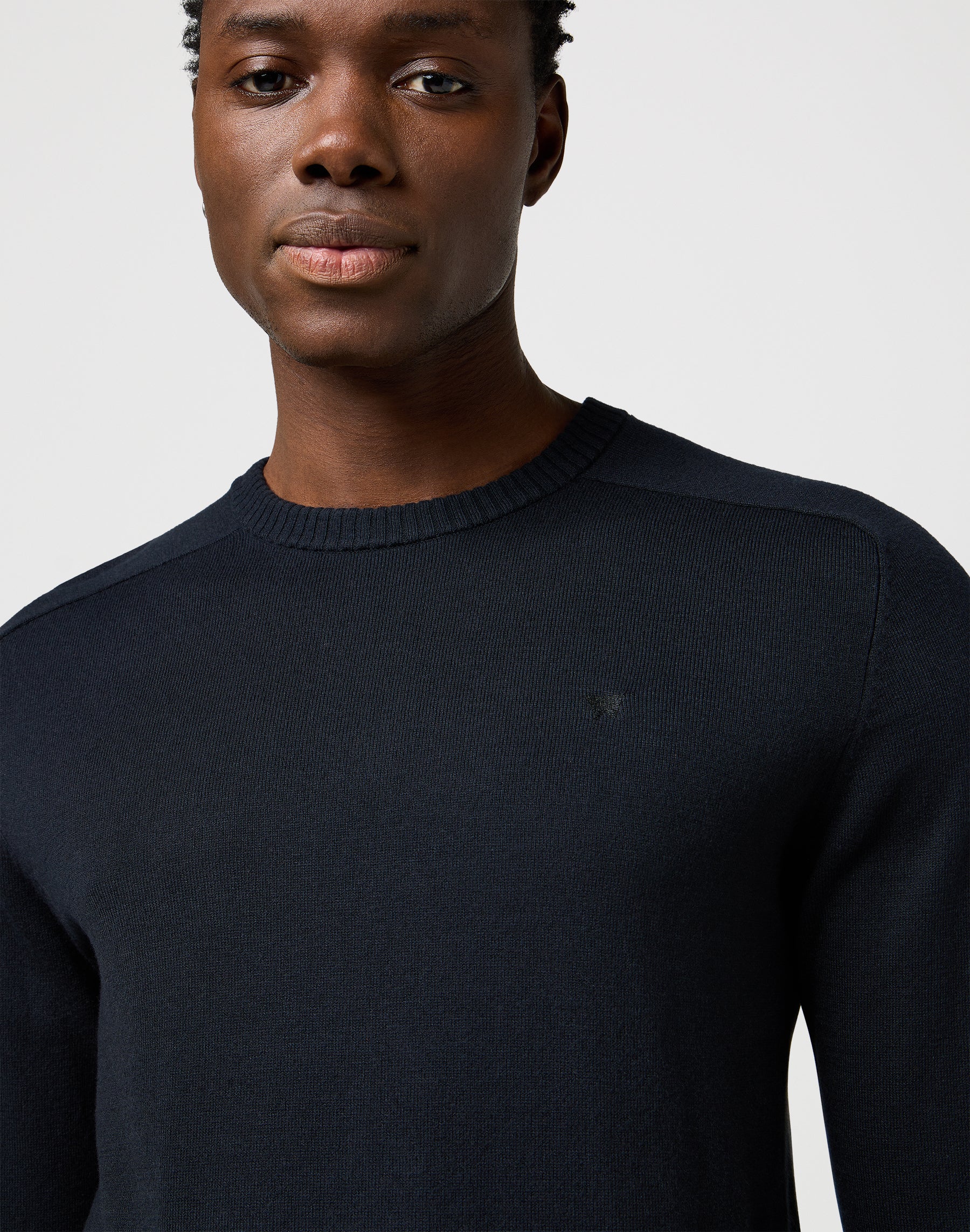 Knit Sweater in Black Sweater Wrangler