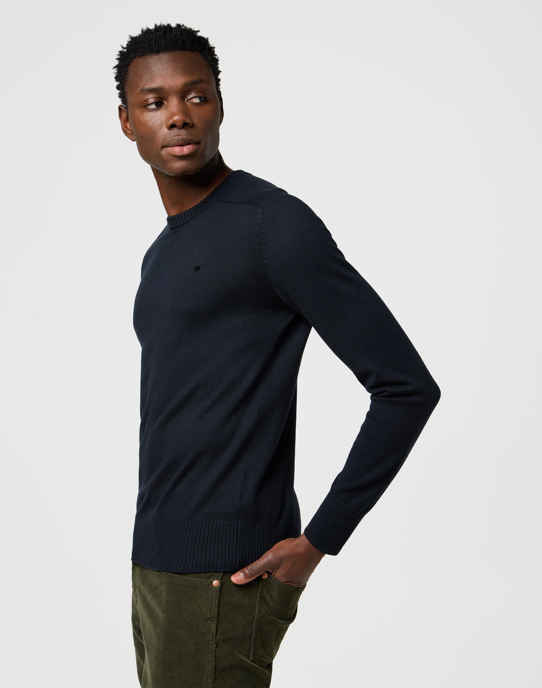 Knit Sweater in Black Sweater Wrangler