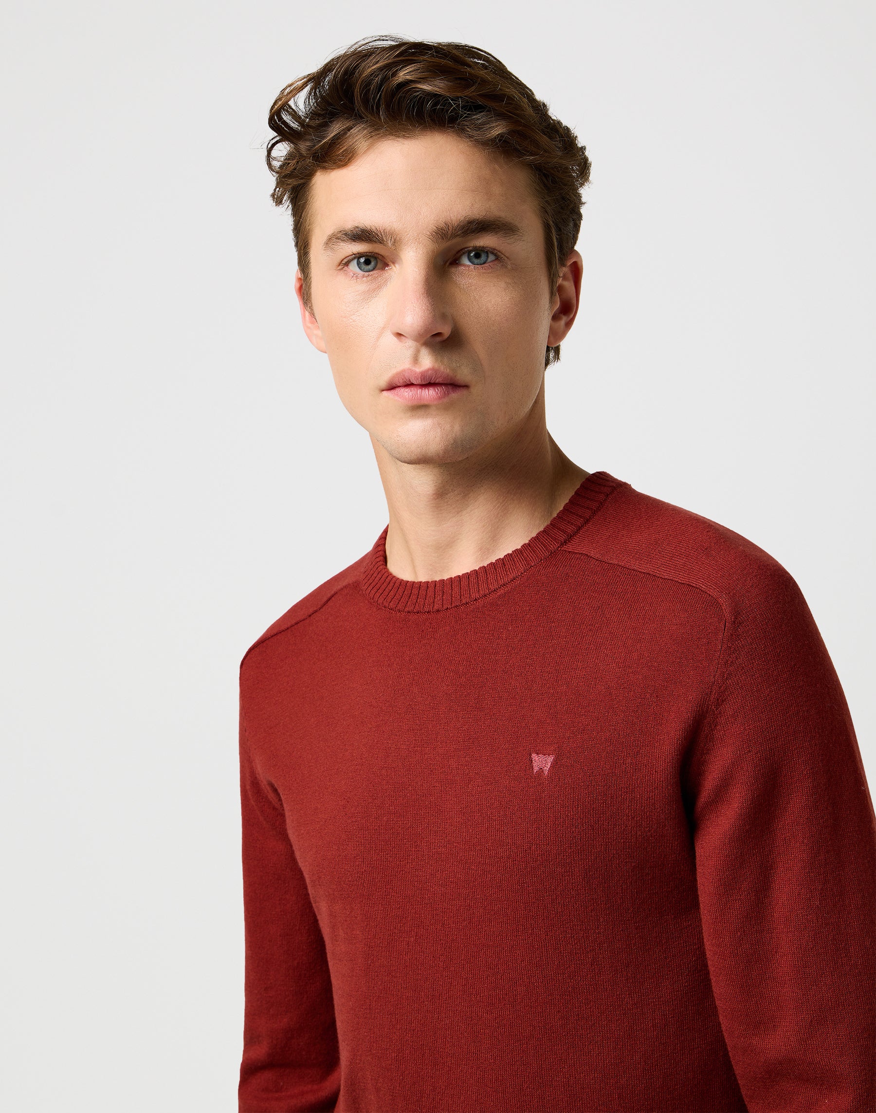 Knit Sweater in Fired Brick Pullover Wrangler