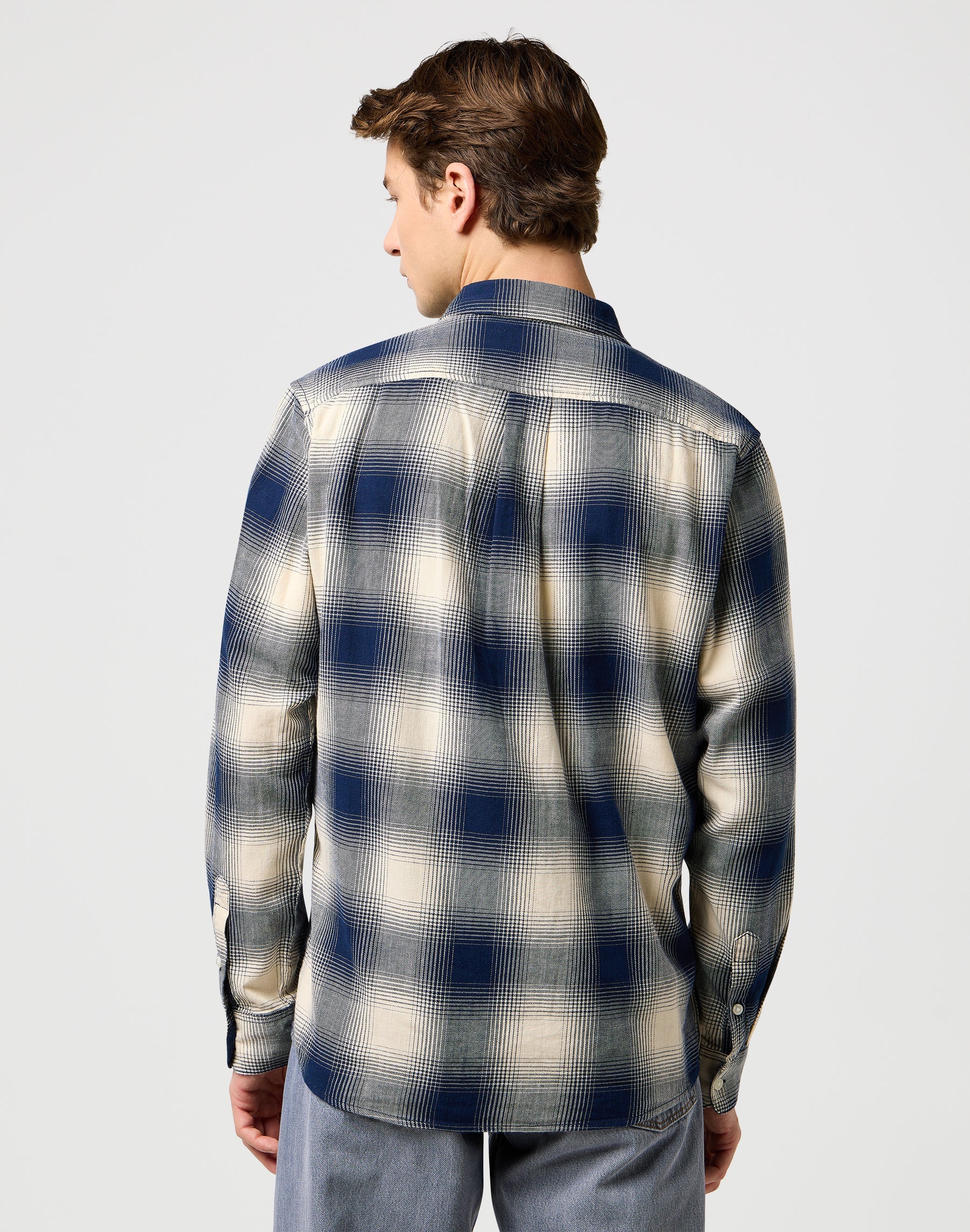 1 Pkt Indigo Shirt in Dusty Blue Shirts Wrangler