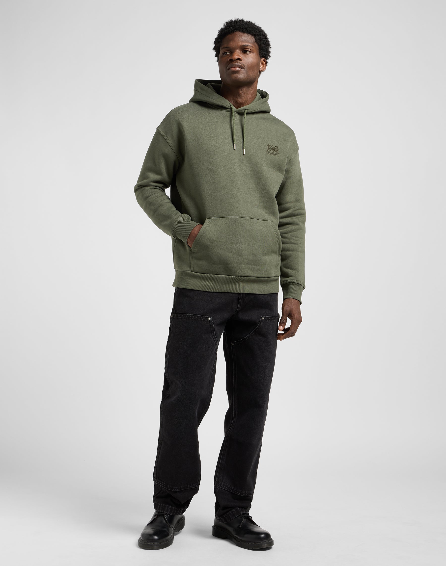 Ww Essential Hoodie in Oak Moss Hoodie Lee