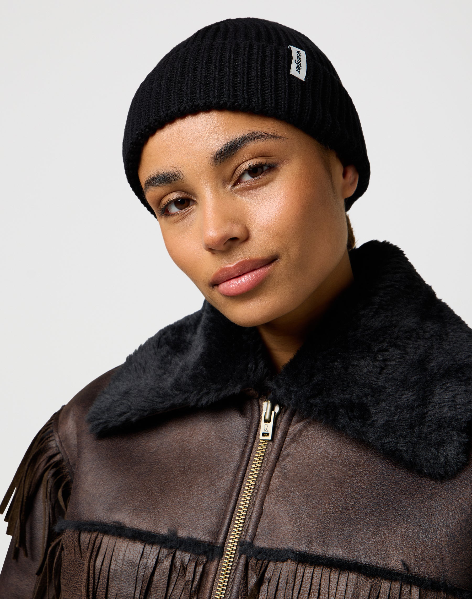 Sign Off Beanie in Black Caps Wrangler