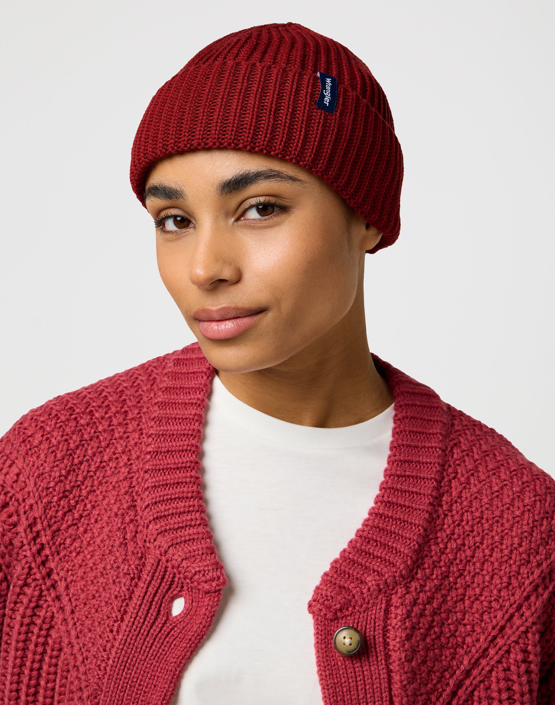 Sign Off Beanie in Fired Brick Caps Wrangler
