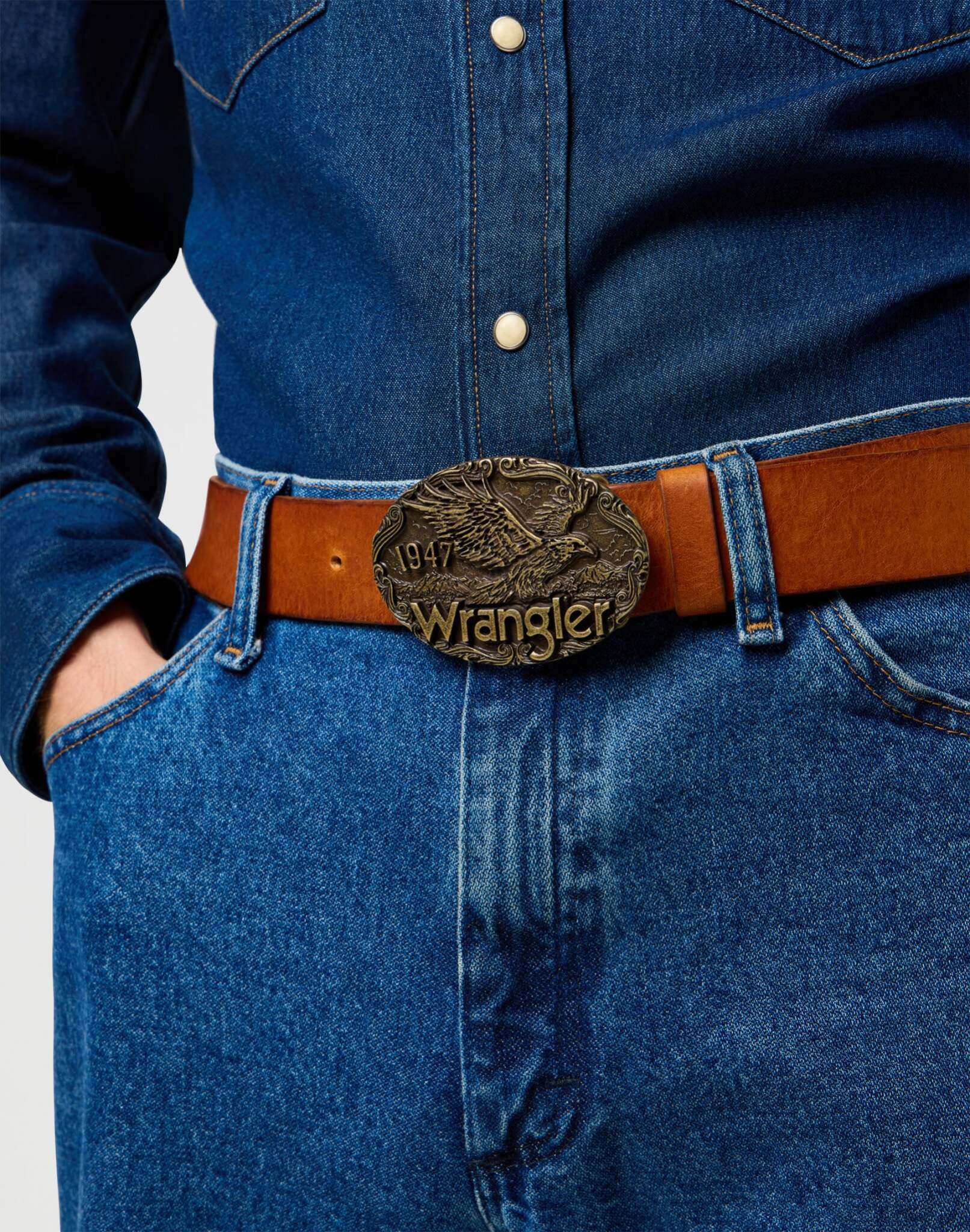 W Eagle Belt in Cognac Belt Wrangler
