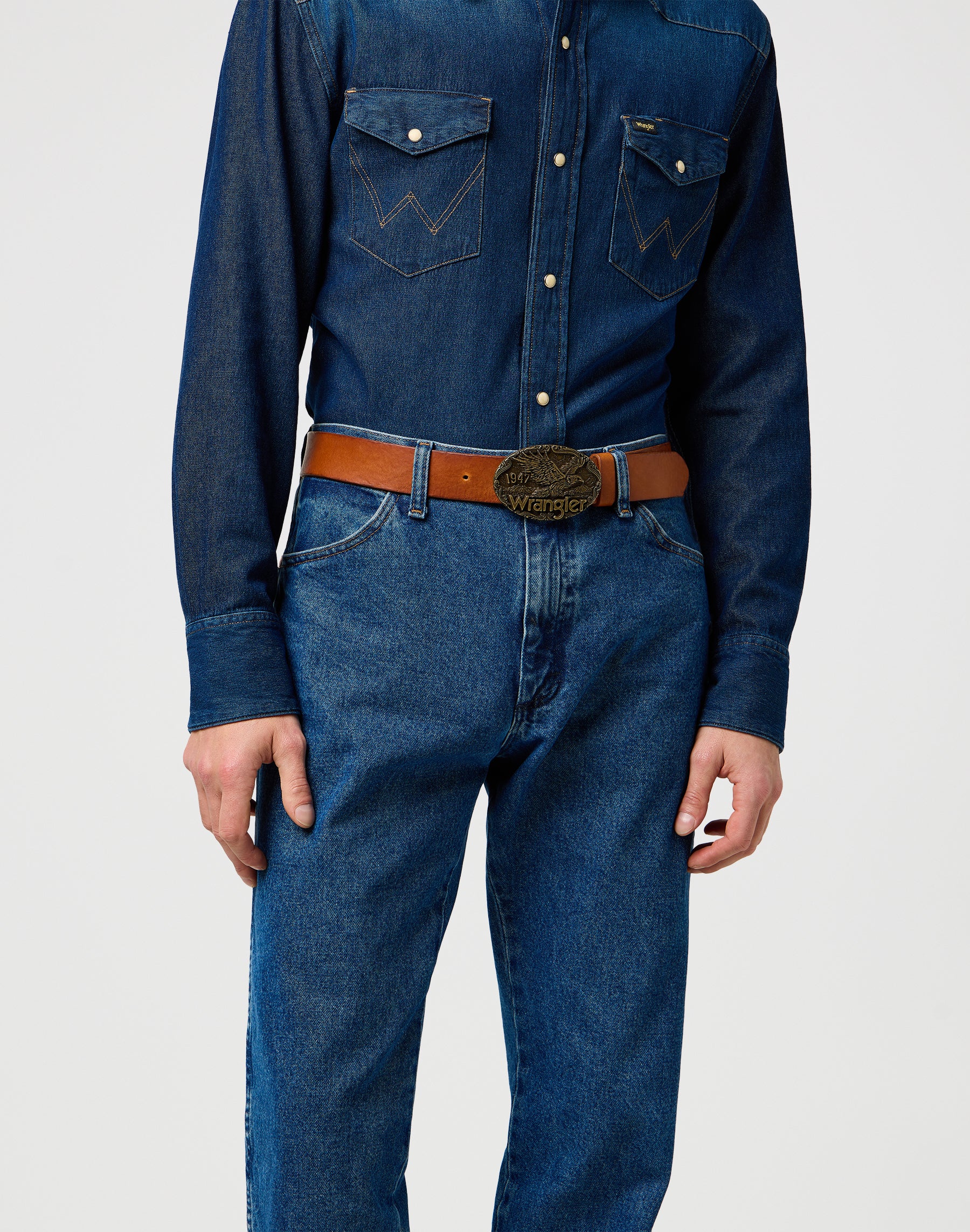 W Eagle Belt in Cognac Belt Wrangler