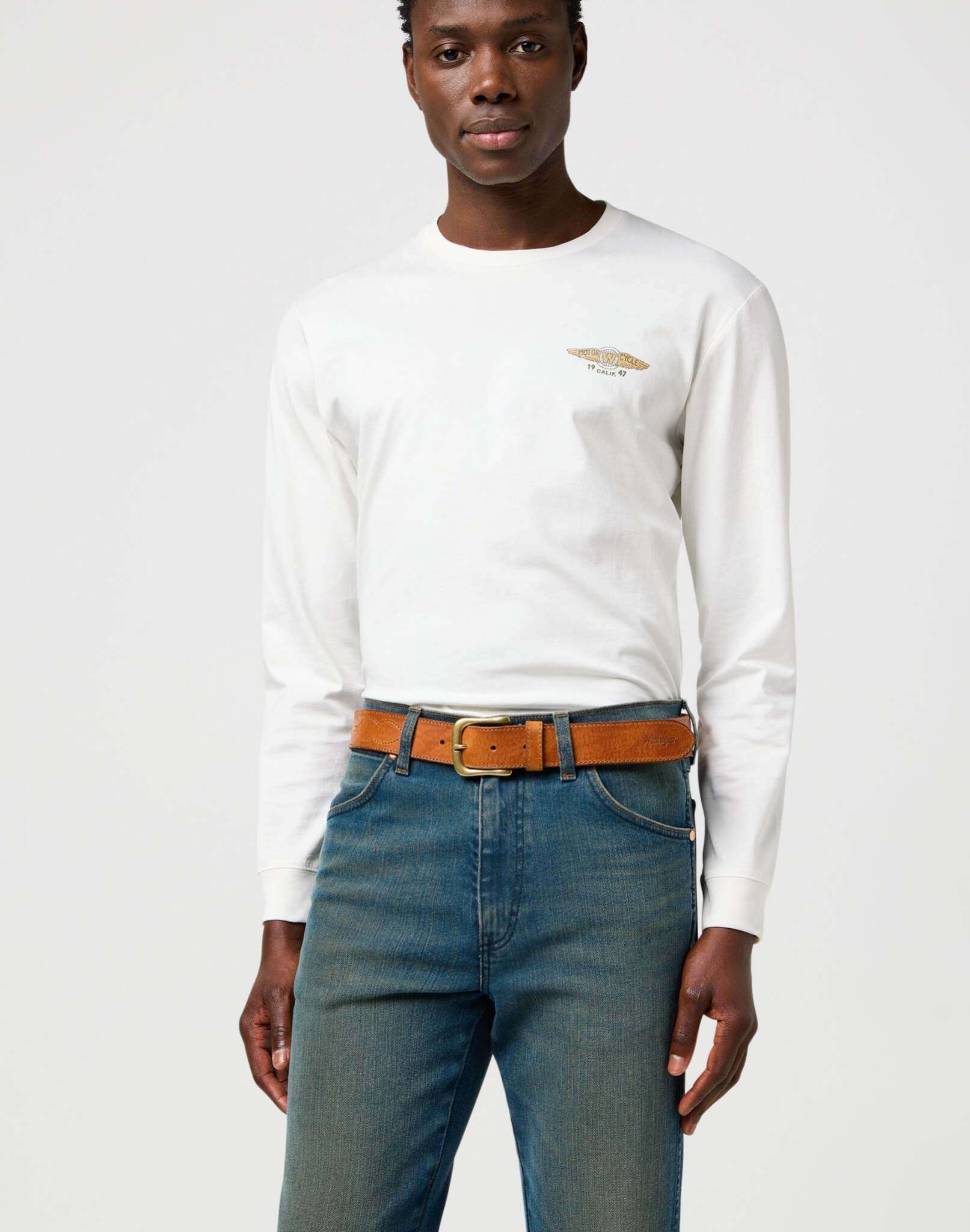 Western Stitch Belt in Cognac Belt Wrangler