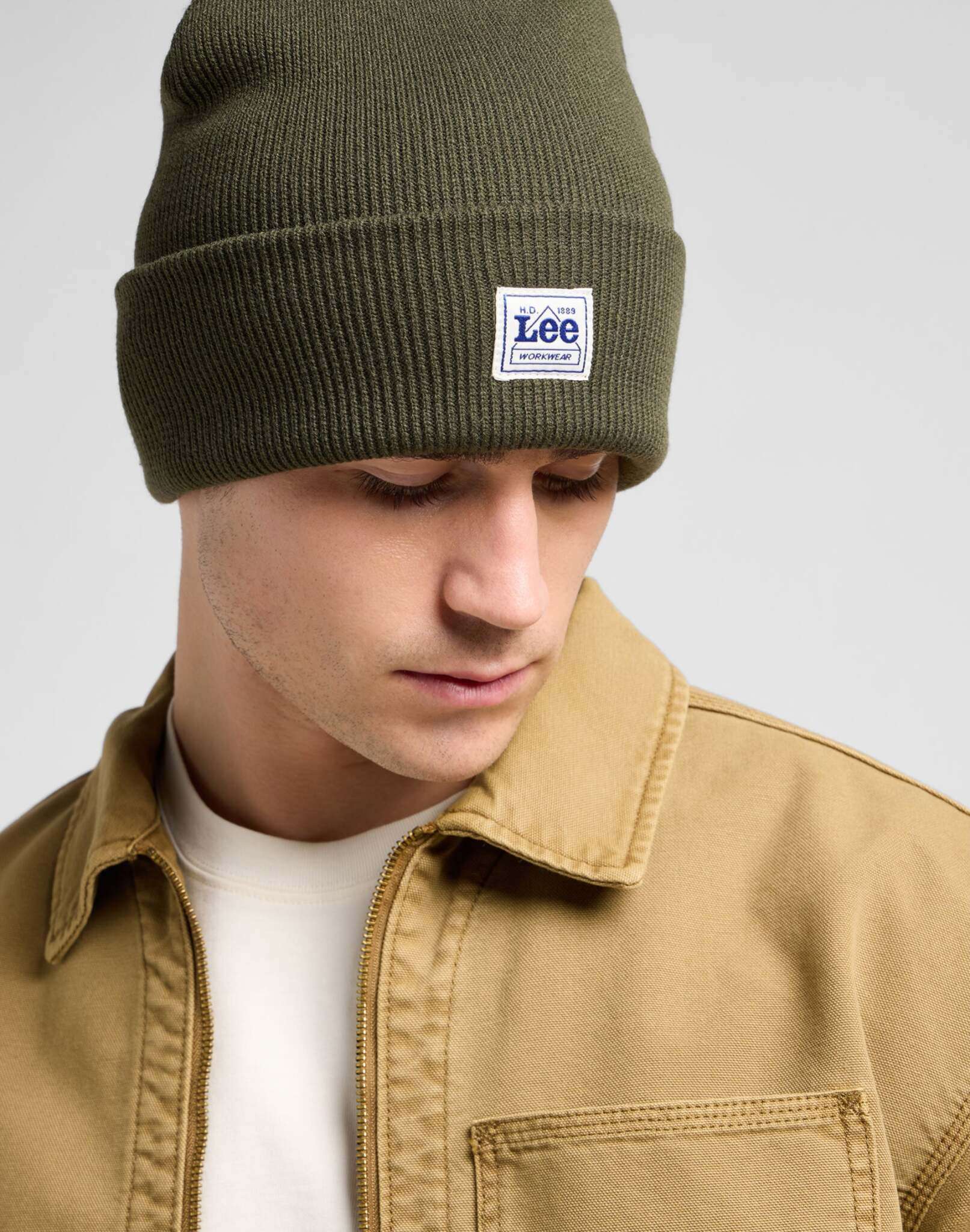Workwear Beanie in Oak Moss Caps Lee
