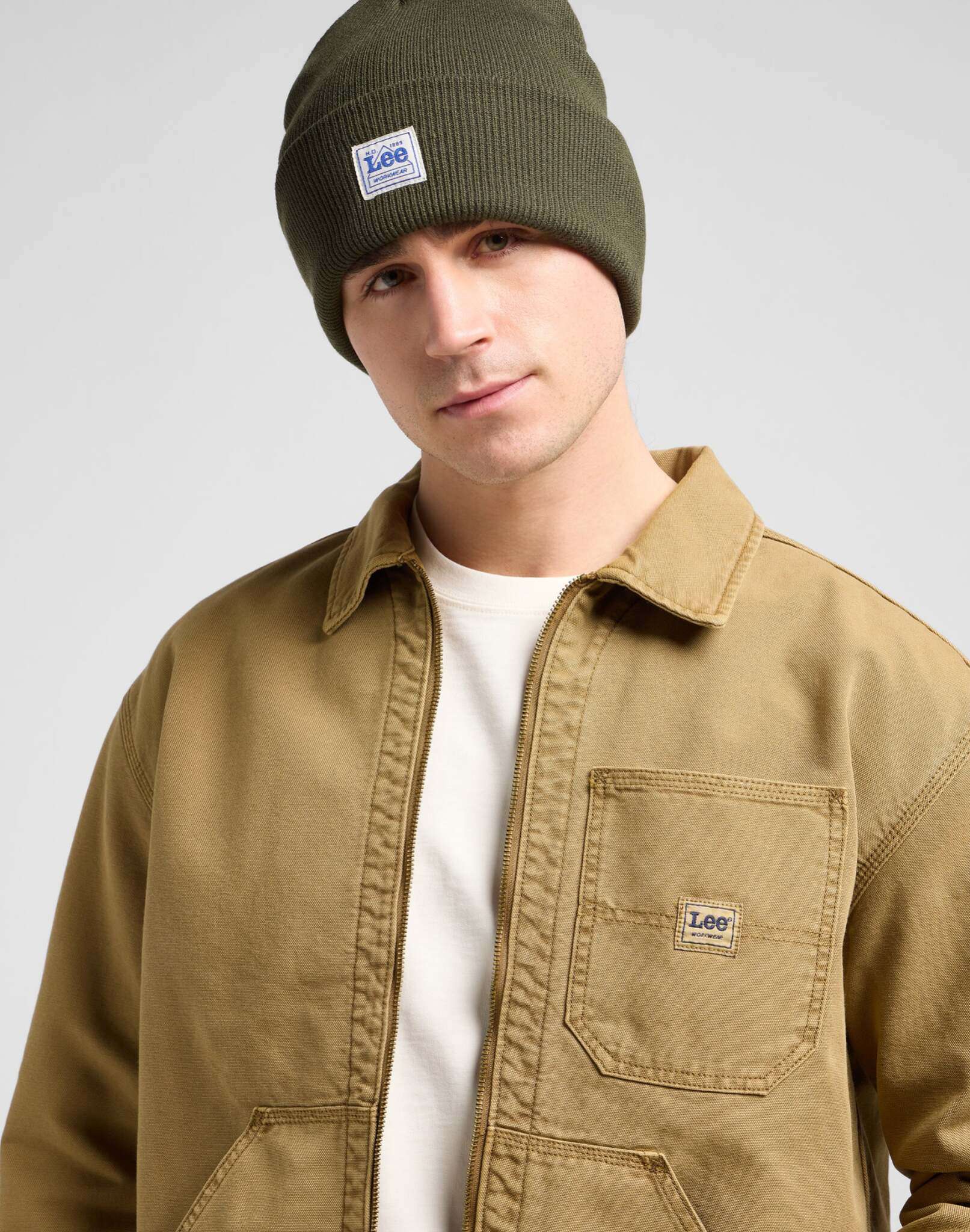 Workwear Beanie in Oak Moss Caps Lee
