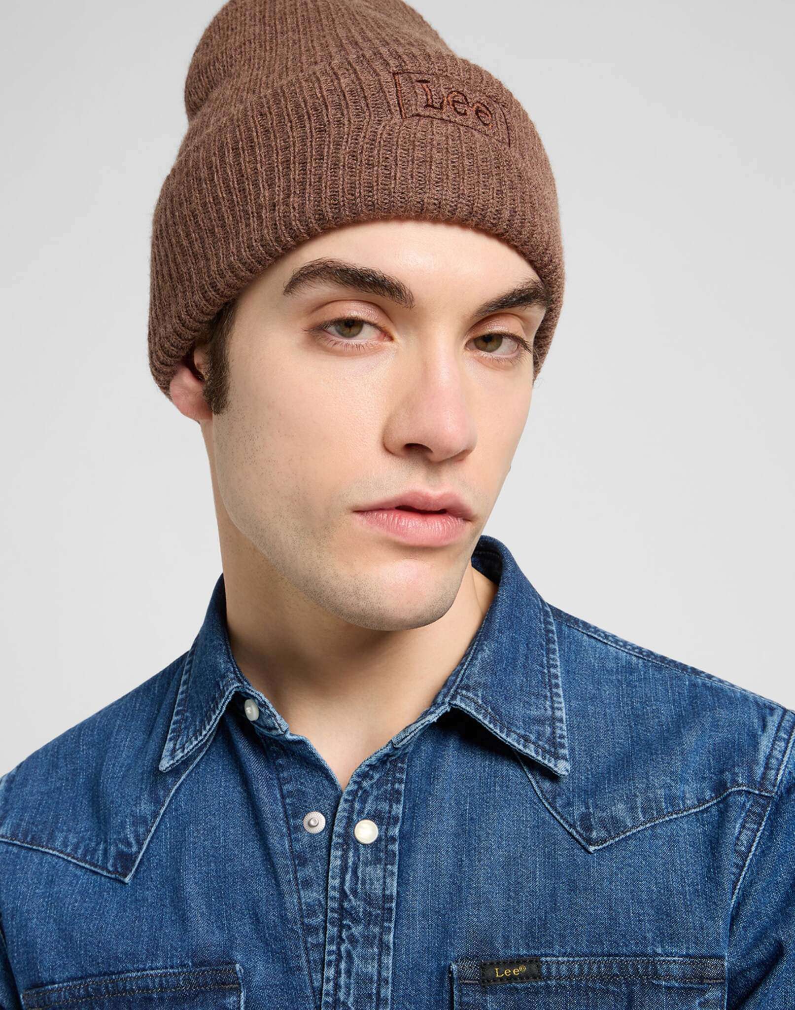 Core Beanie in Luxe Brown Caps Lee