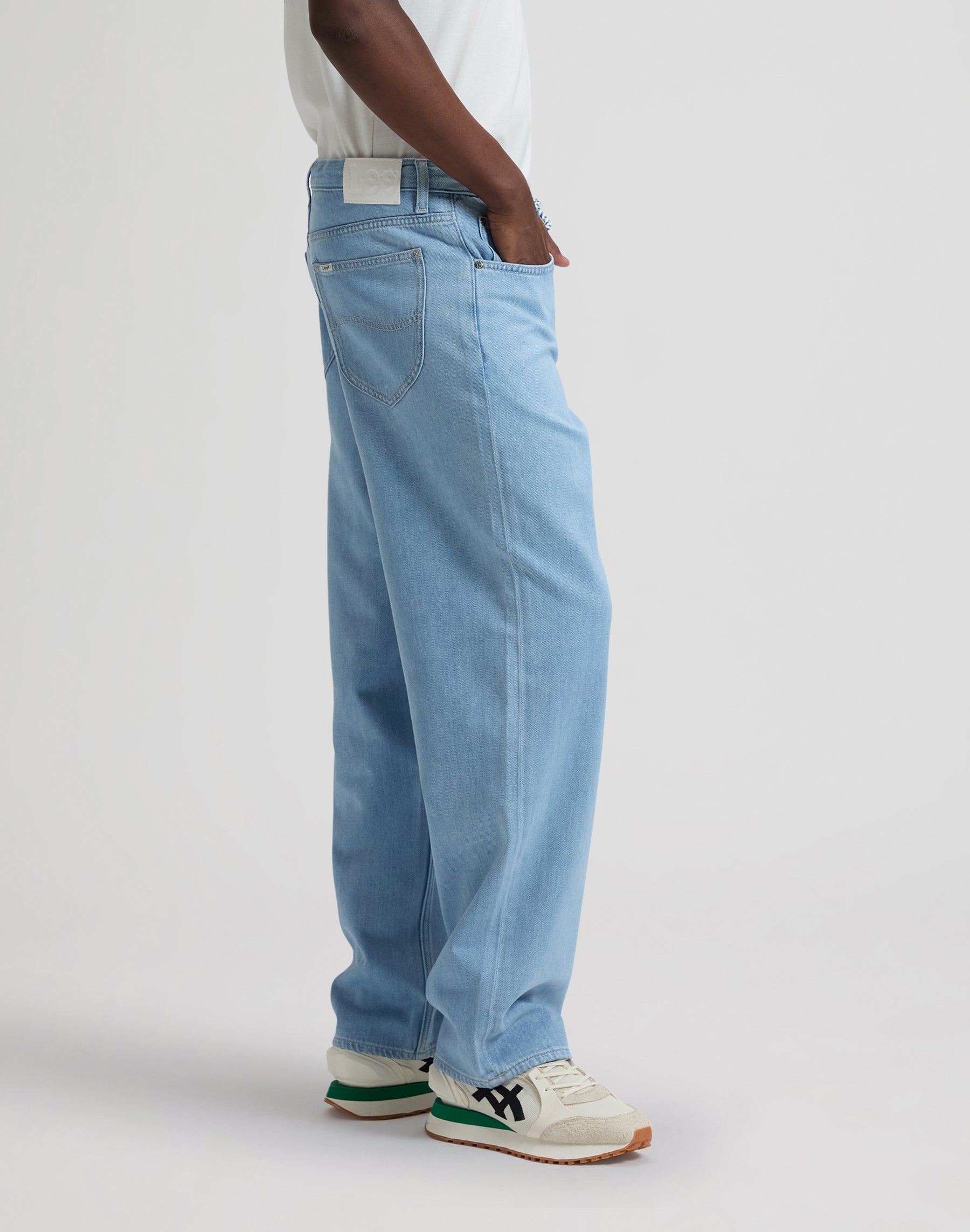 Henry Baggy Drawstring in Light Stone Jeans by Lee