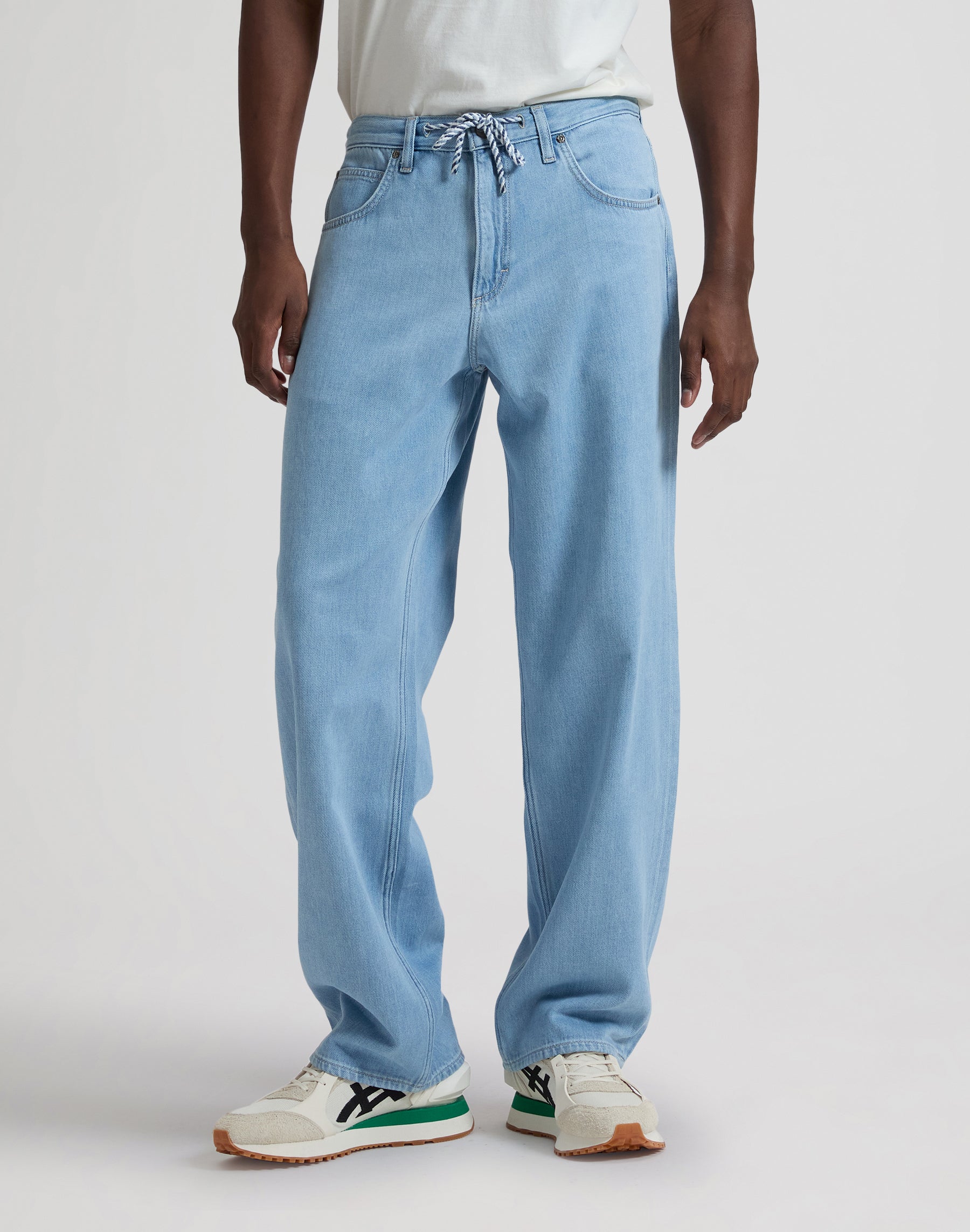 Henry Baggy Drawstring in Light Stone Jeans by Lee