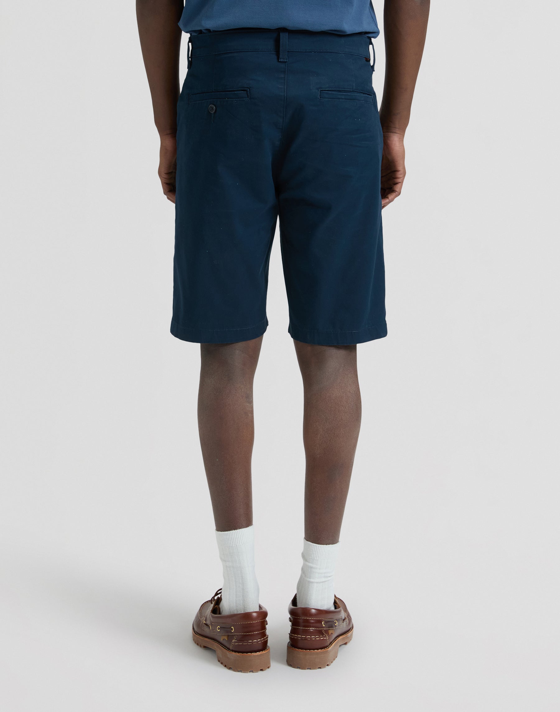 Regular chino shorts in rivet navy shorts Lee