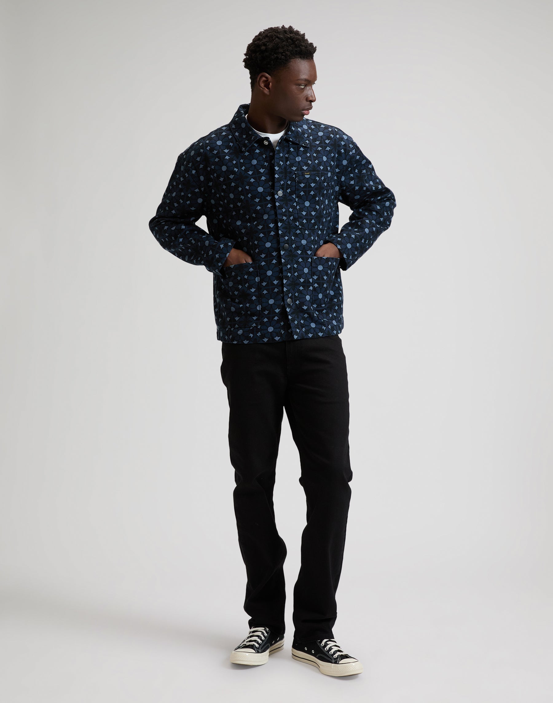 Clean Workwear Jacket in Geo Print Jackets Lee