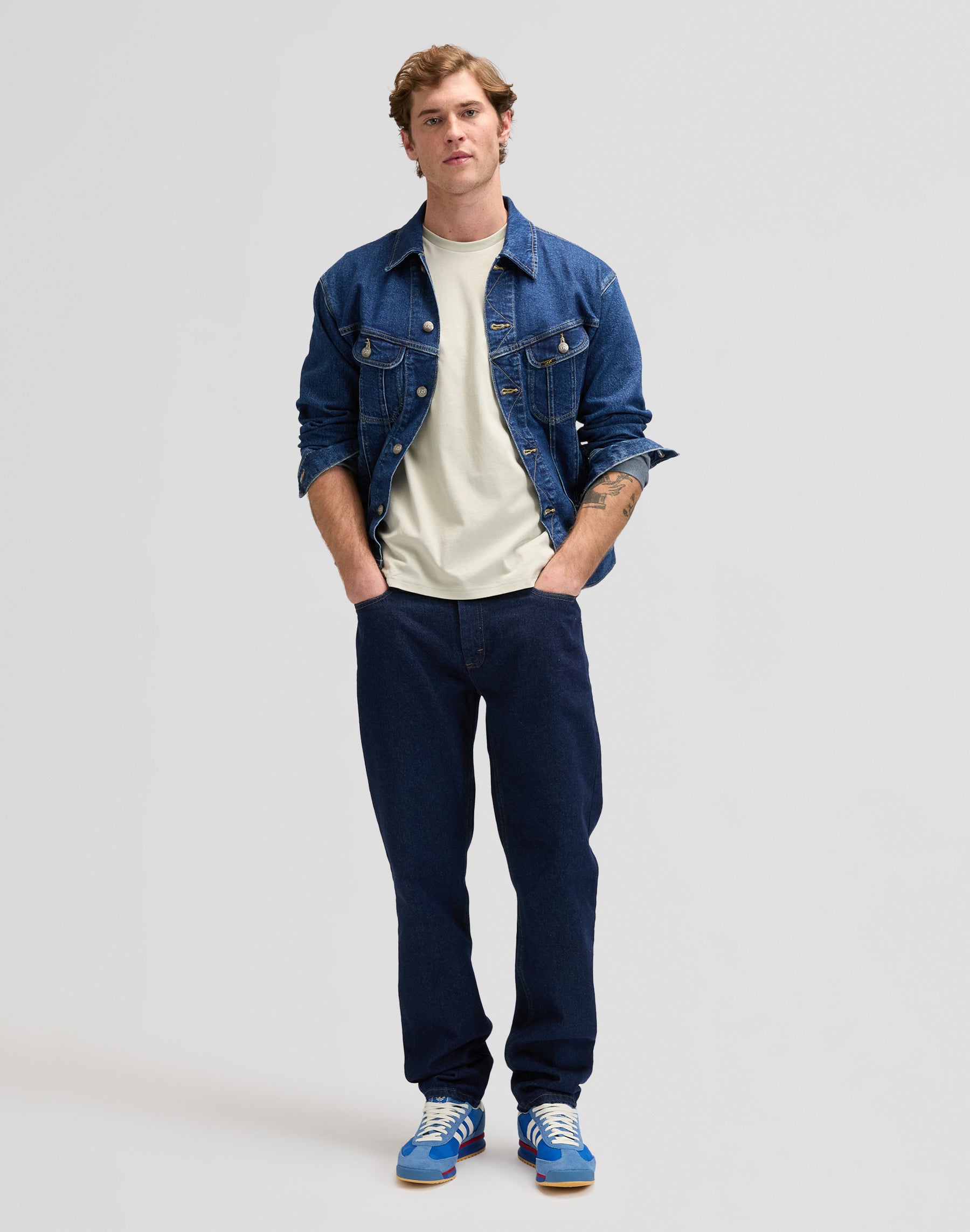 SS Patch Logo Tee in Cove