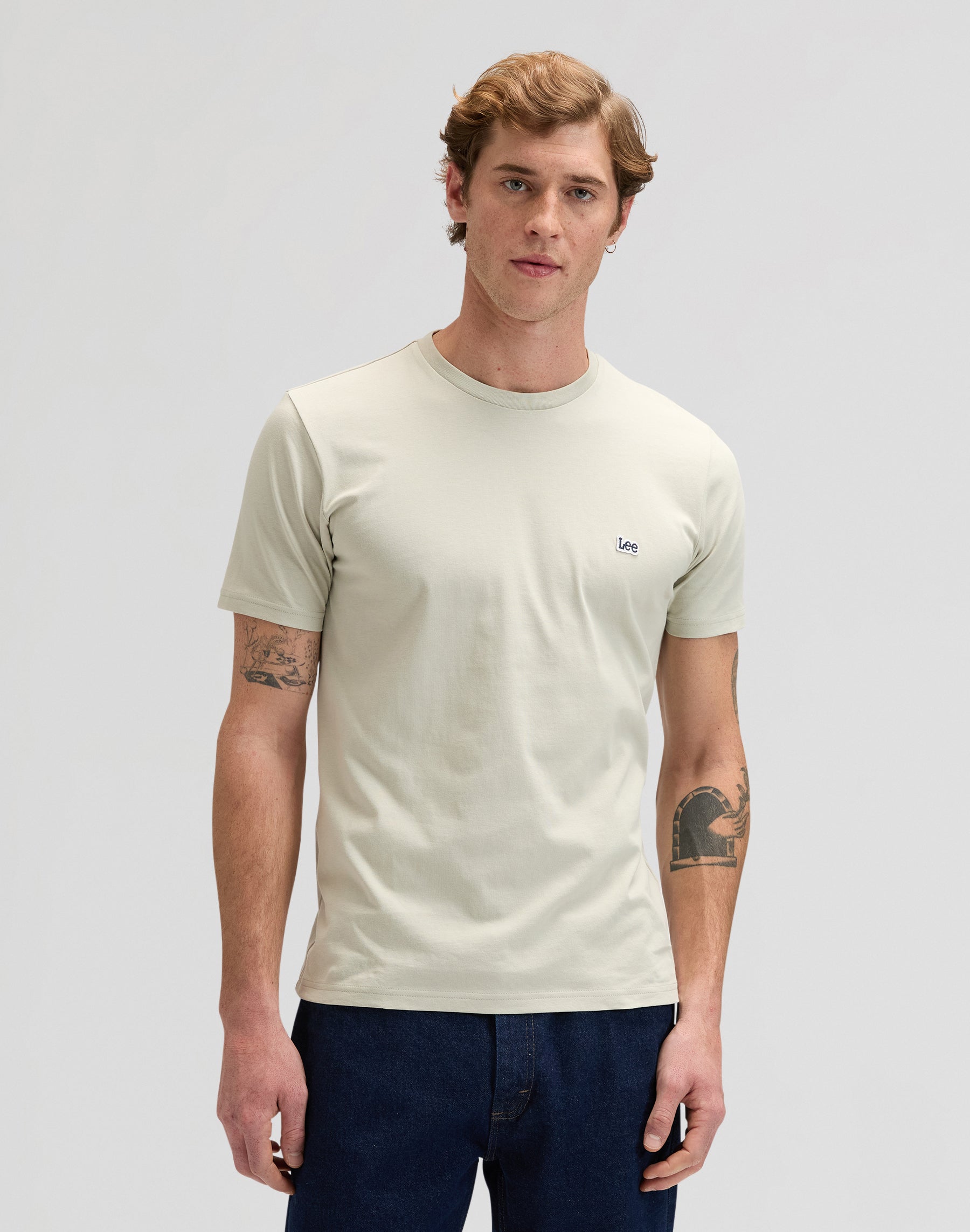 SS Patch Logo Tee in Cove