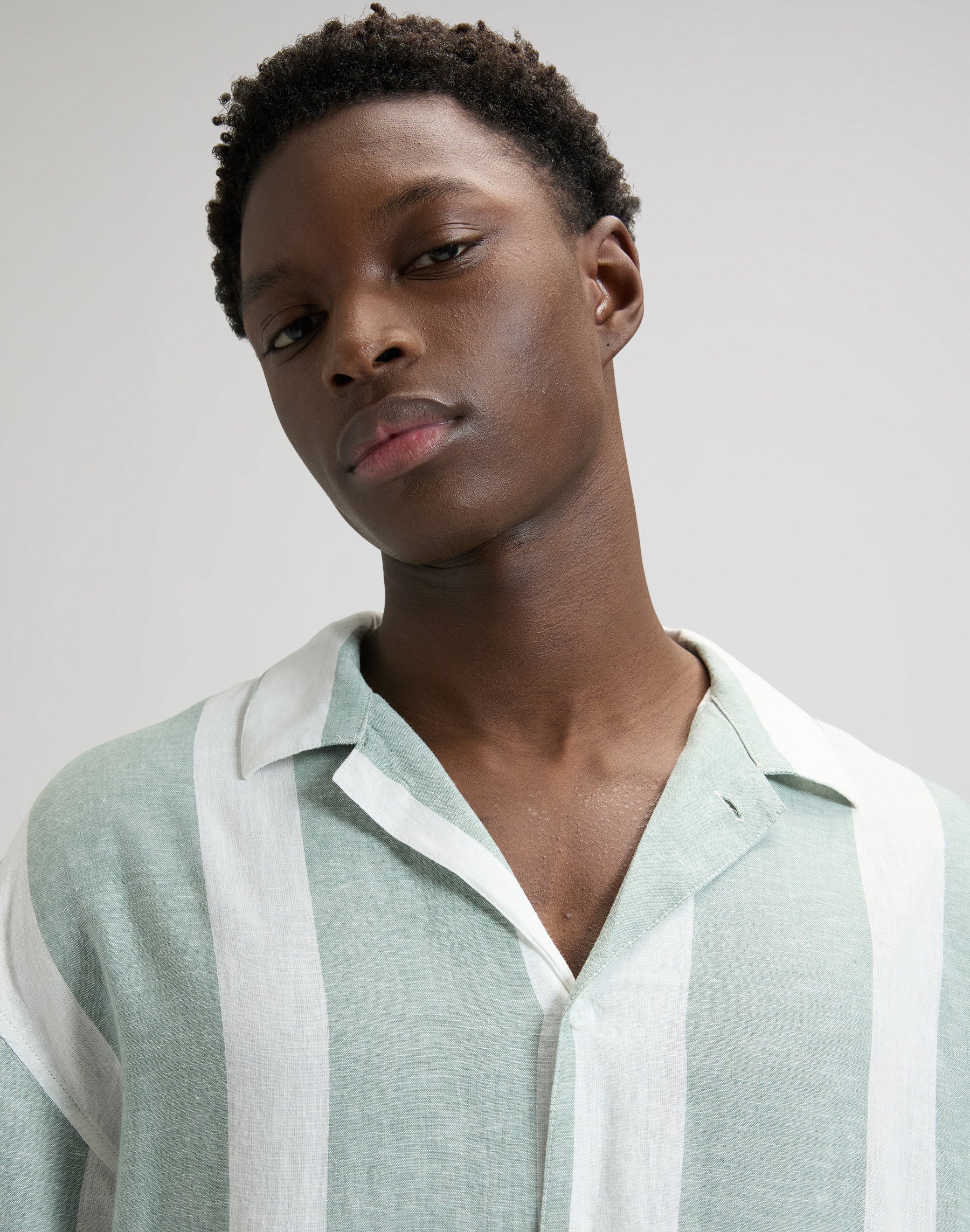 Rlx Resort Shirt in Desert Sage Stripe Shirts Lee