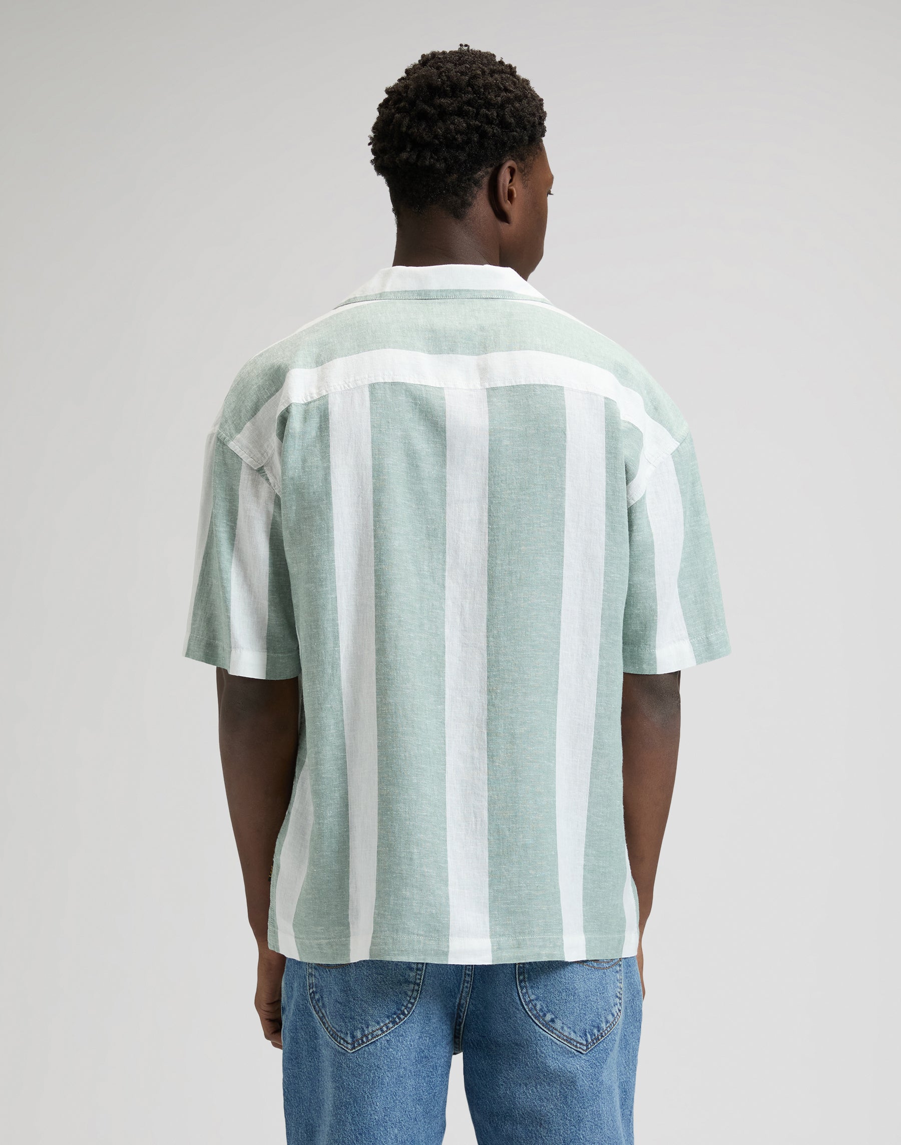 Rlx Resort Shirt in Desert Sage Stripe Shirts Lee