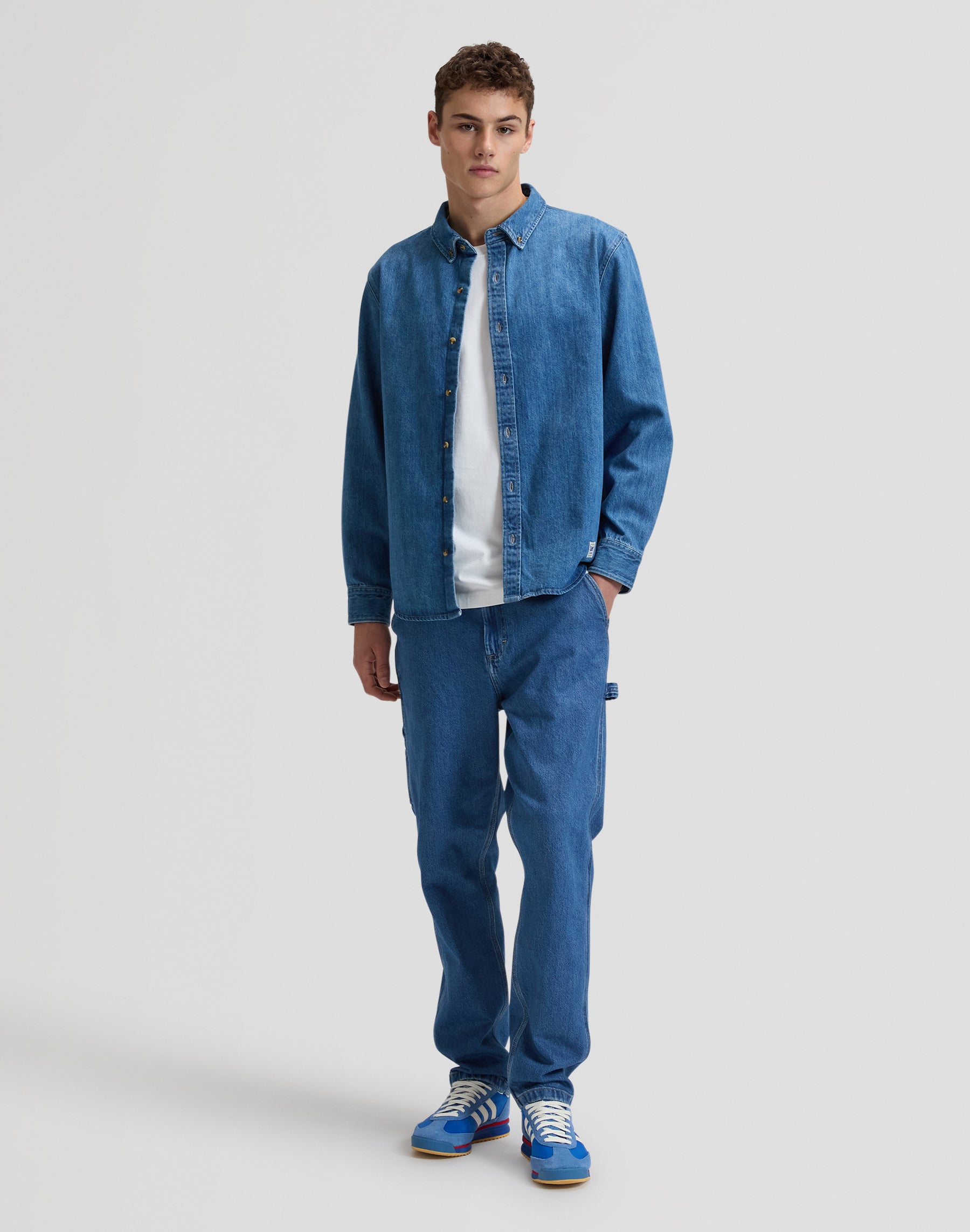 Workwear button-down in Edgar Shirts Lee