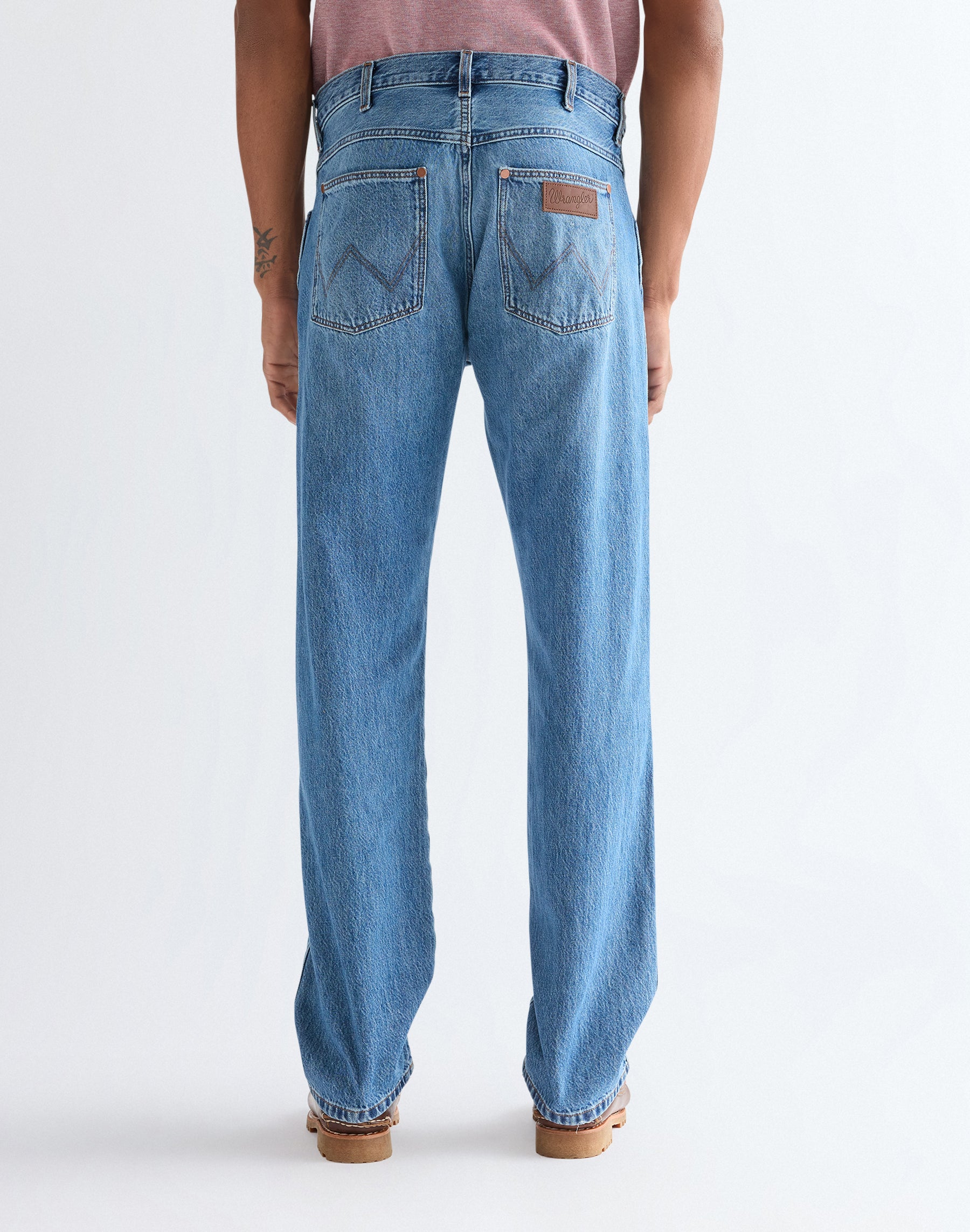 Frontier in Storm Cloud jeans by Wrangler