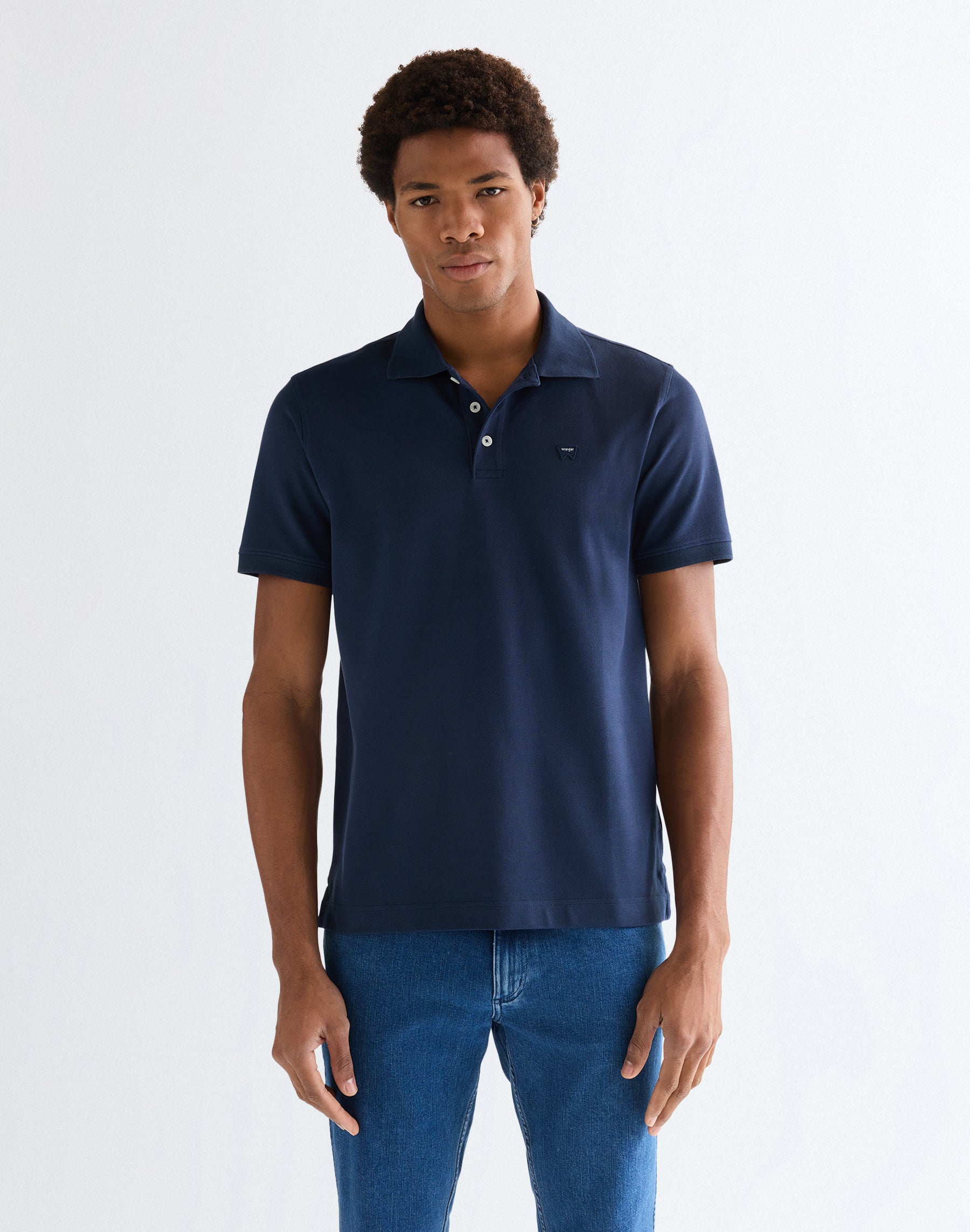 Polo shirt in navy