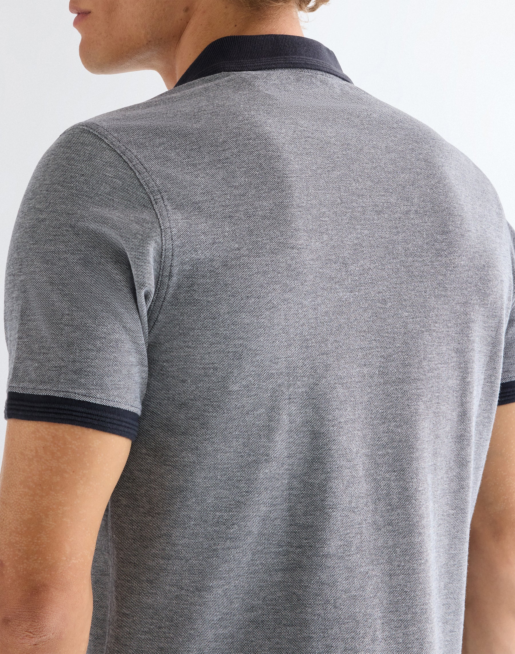 Refined polo shirt in dark navy
