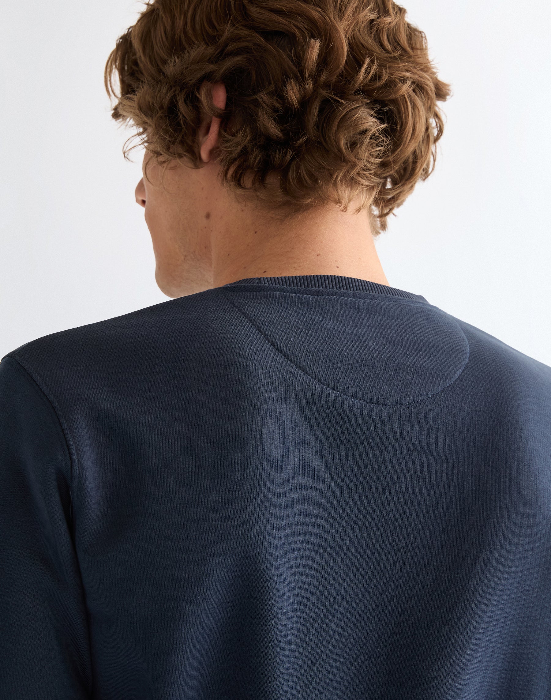 Embroidery Crew in Navy