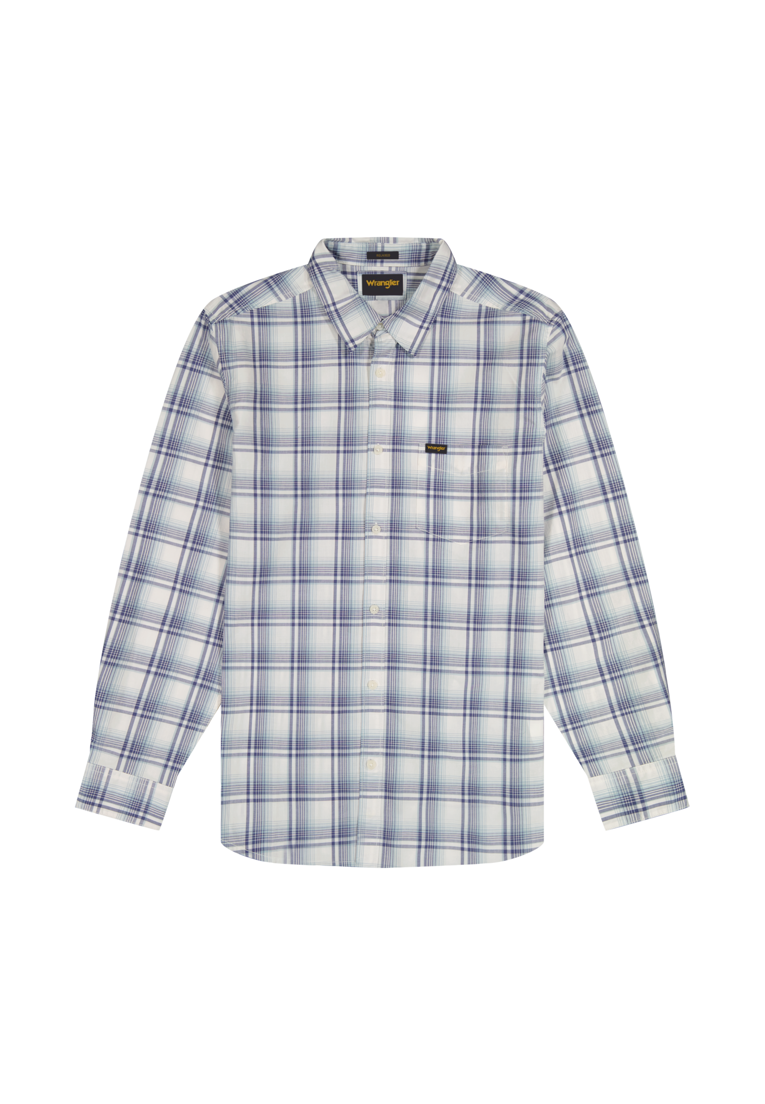 1 Pocket Shirt in Blue White Shirts Wrangler